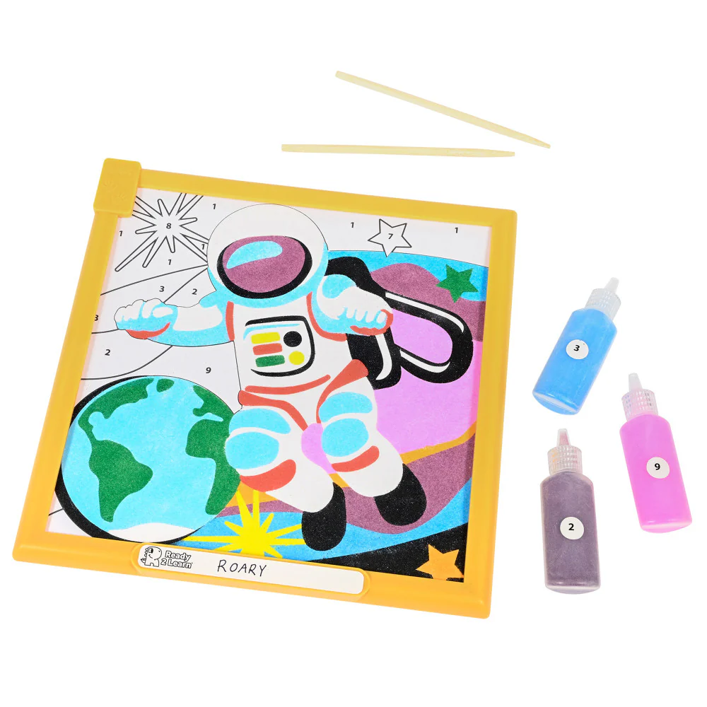 READY 2 LEARN Cosmic Sand Art Kit - Space Scenes Creation Set - Image 4