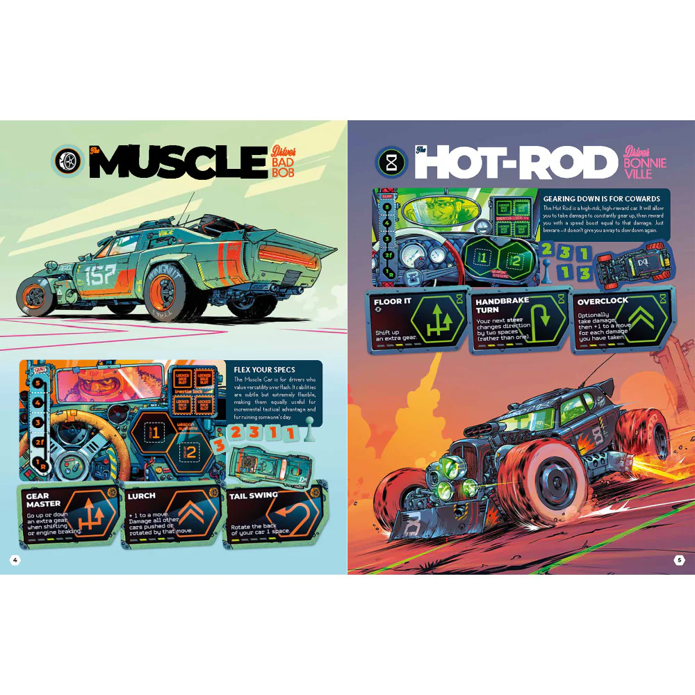 Rebellion Unplugged: Joyride - Car Combat Thrills Board Game