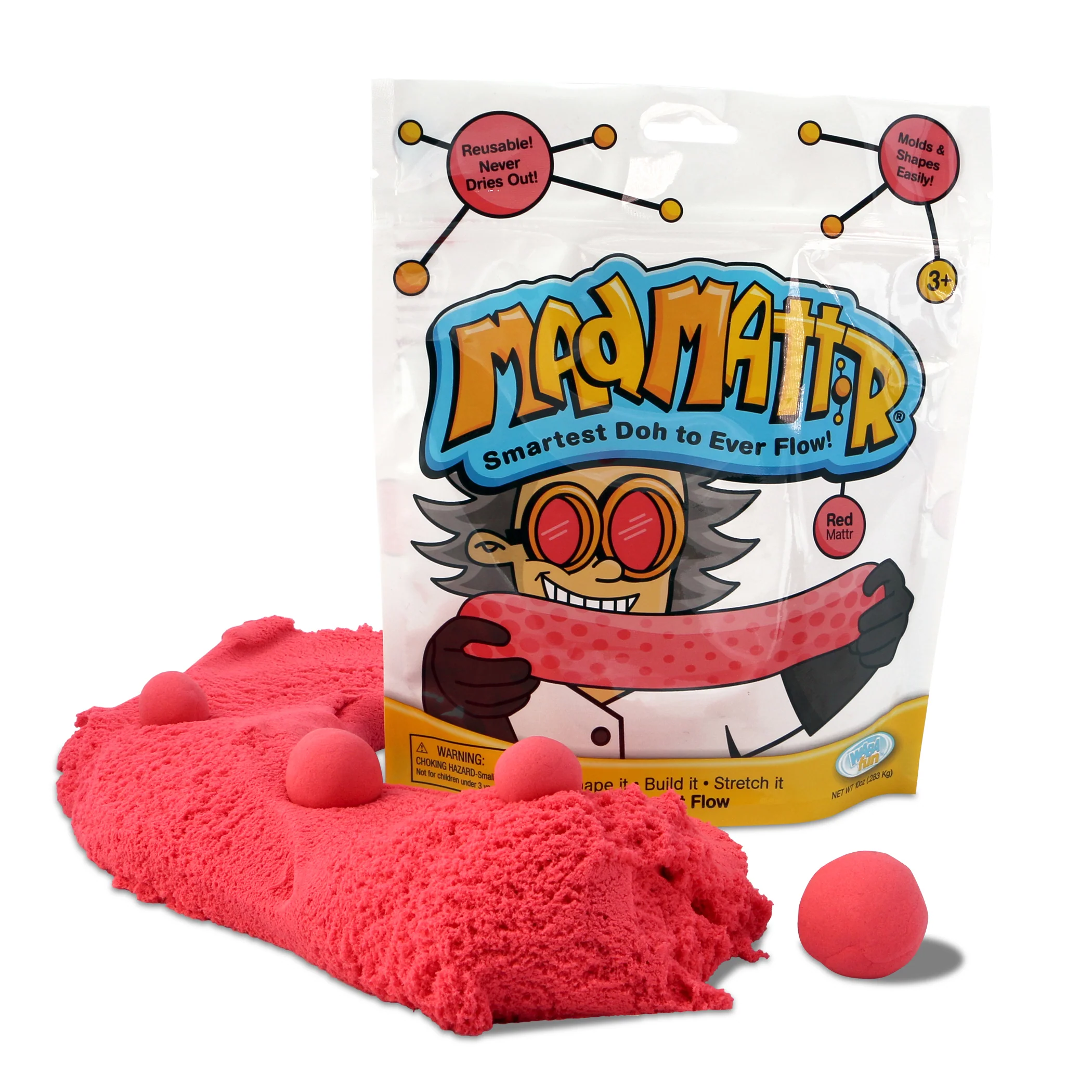 Relevant Play Mad Mattr Creativity Dough - Red, 20 oz Total (2 Packs) - Image 2