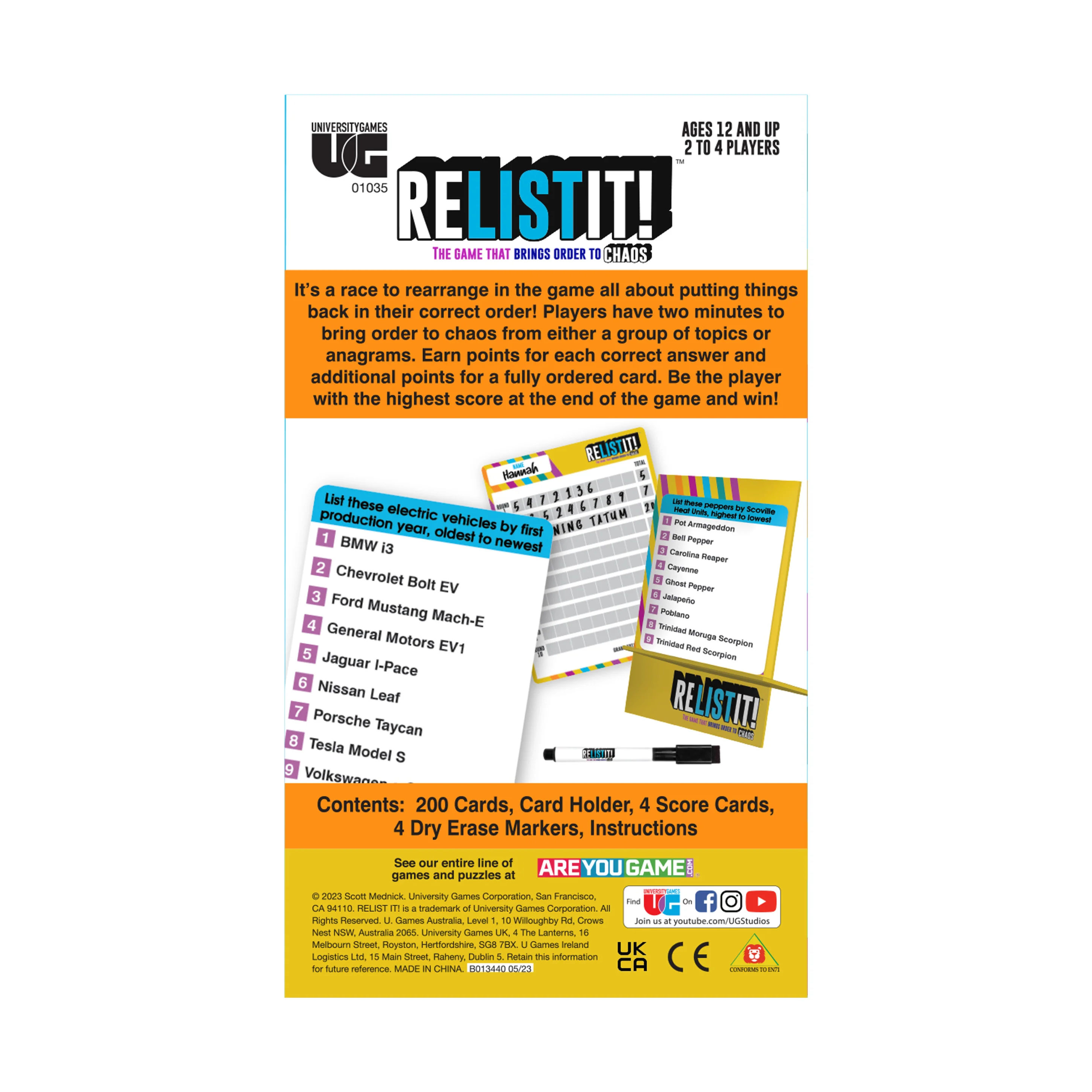 Relist It! Order vs. Chaos Strategy Board Game - Image 3