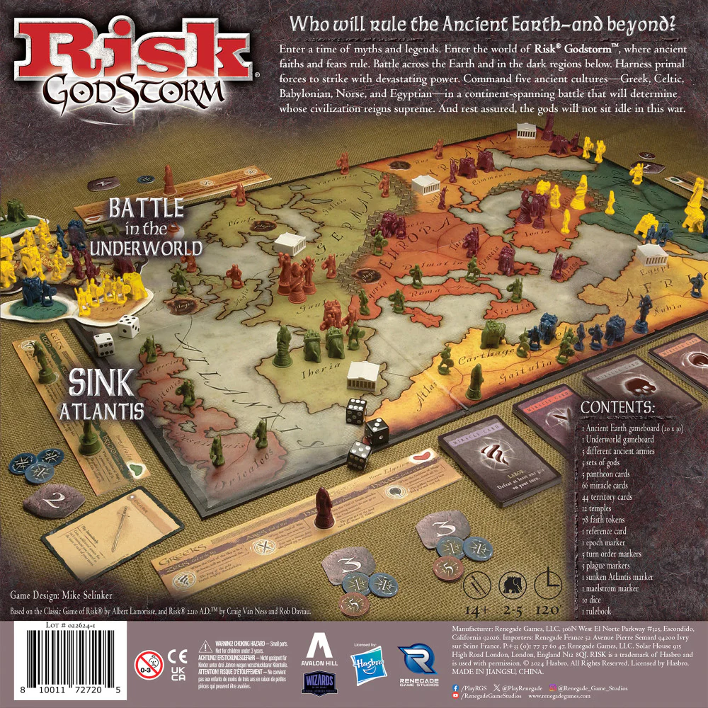 Renegade Game Studios Risk: Godstorm - Mythological Board Game for Ages 10+ - Image 2