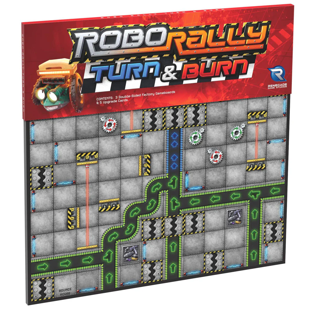 Renegade Game Studios Robo Rally: Turn & Burn Expansion - Competitive Board Game