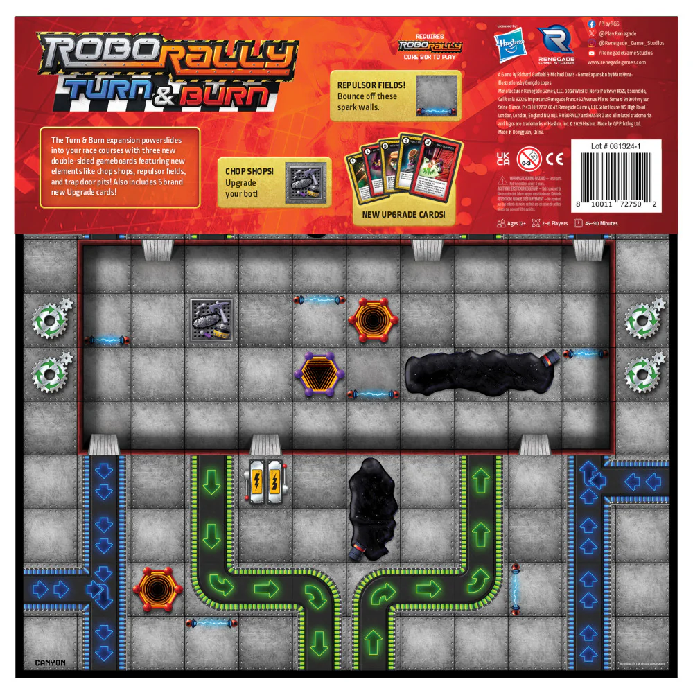 Renegade Game Studios Robo Rally: Turn & Burn Expansion - Competitive Board Game - Image 2