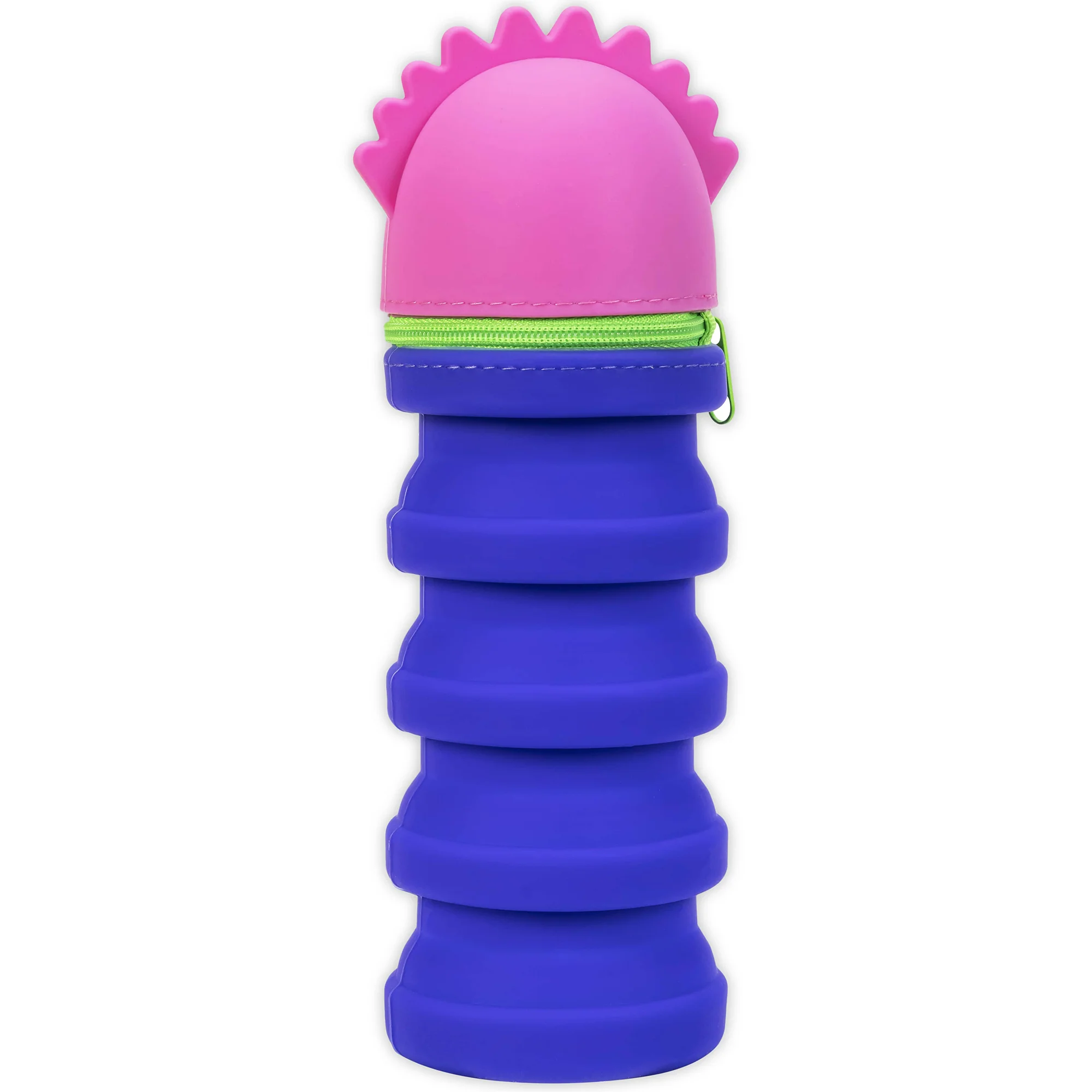 Monster Retractable Silicone Pencil Case - Pink - Image 5