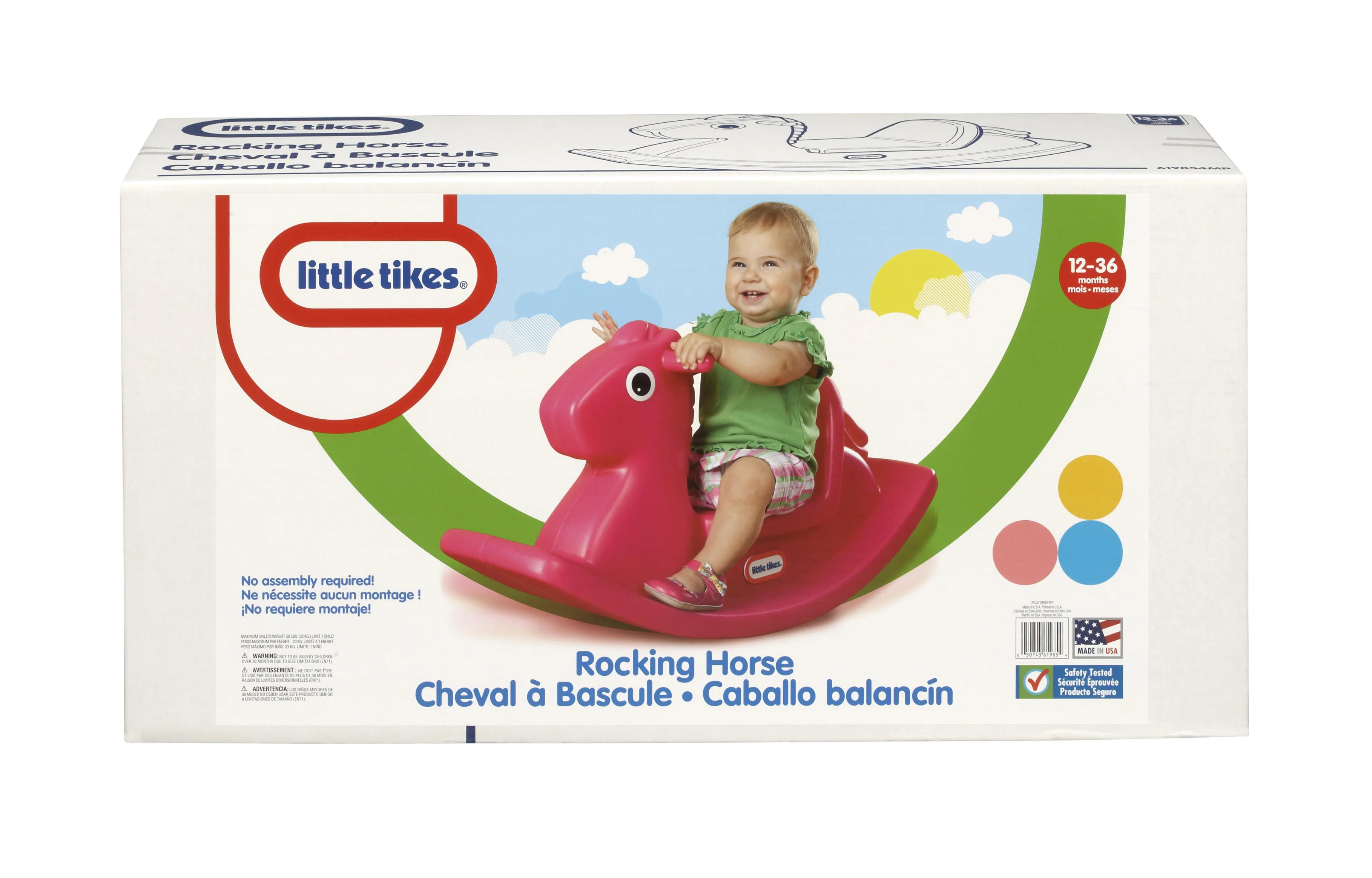 Little Tikes Magenta Rocking Horse – Toddler's First Ride - Image 3
