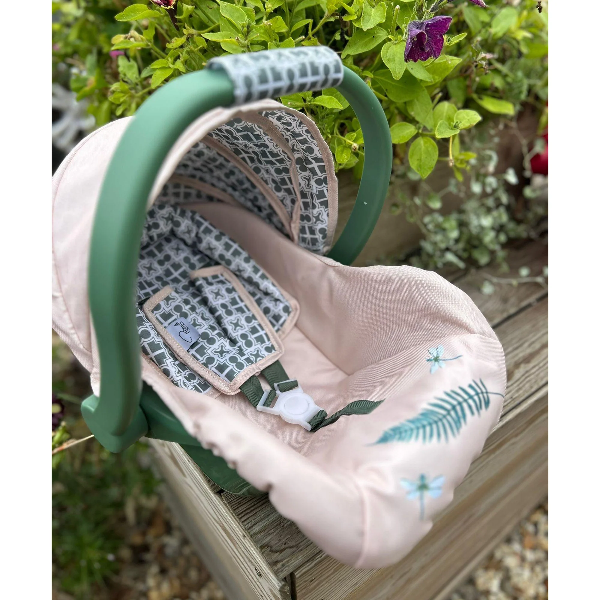 Roma RHS Fern Doll Car Seat With Adjustable Canopy And Harness - Image 4