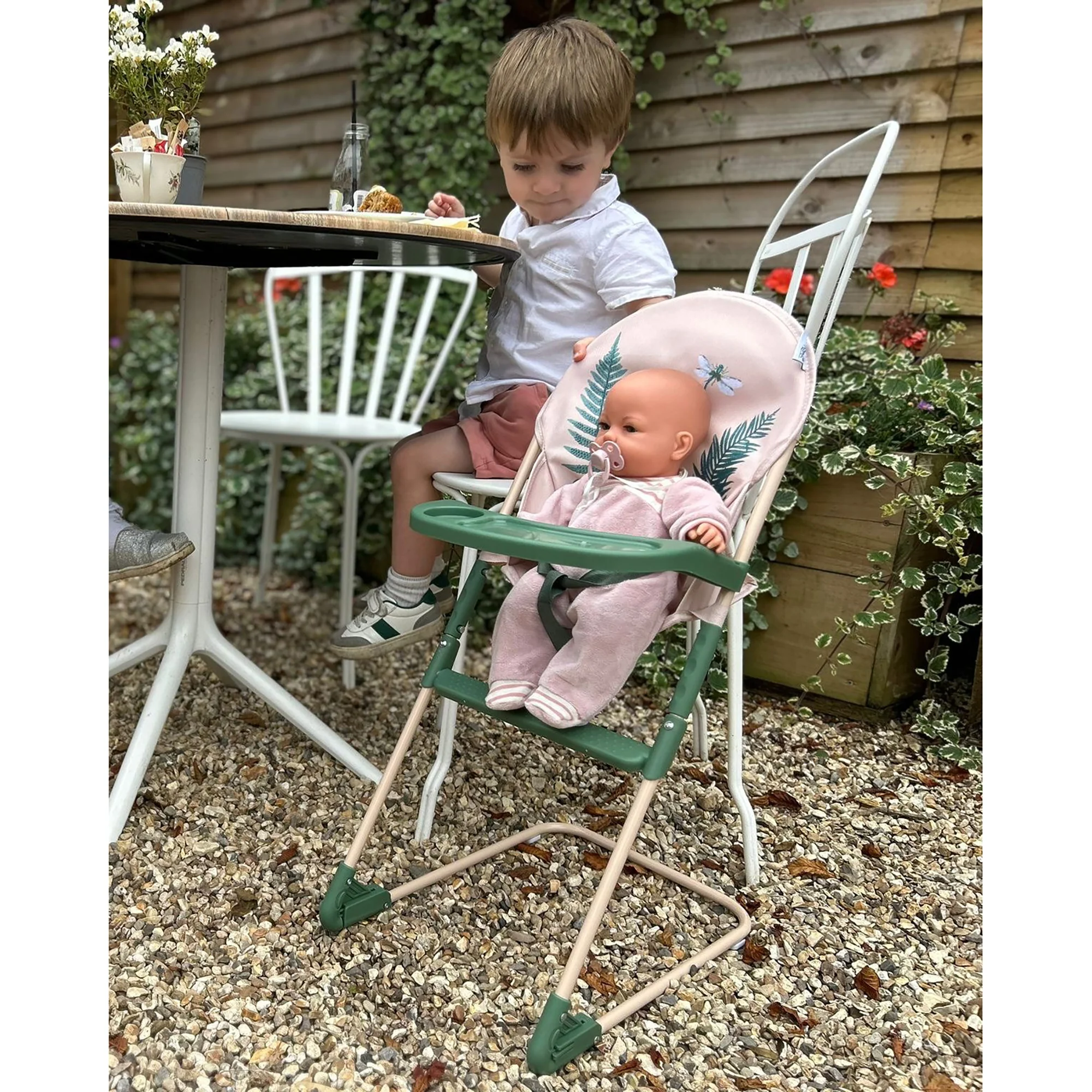 Roma RHS Doll High Chair With Feeding Tray - Fern - Image 4
