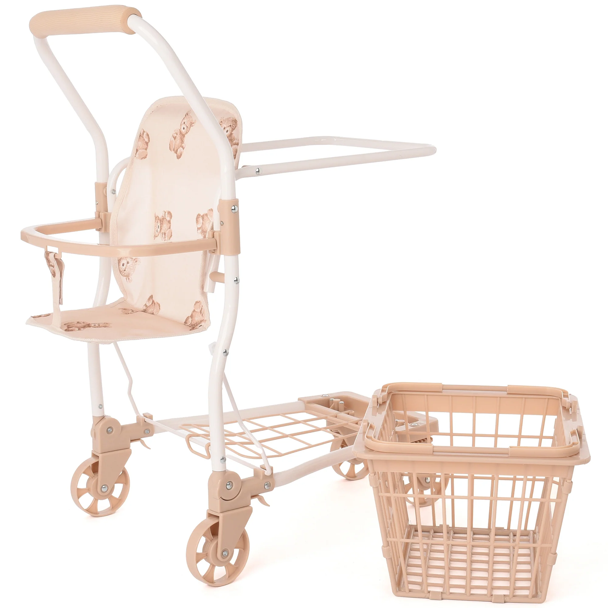Roma Teddy Shopping Trolley With Removable Basket And Doll Seat - Image 5