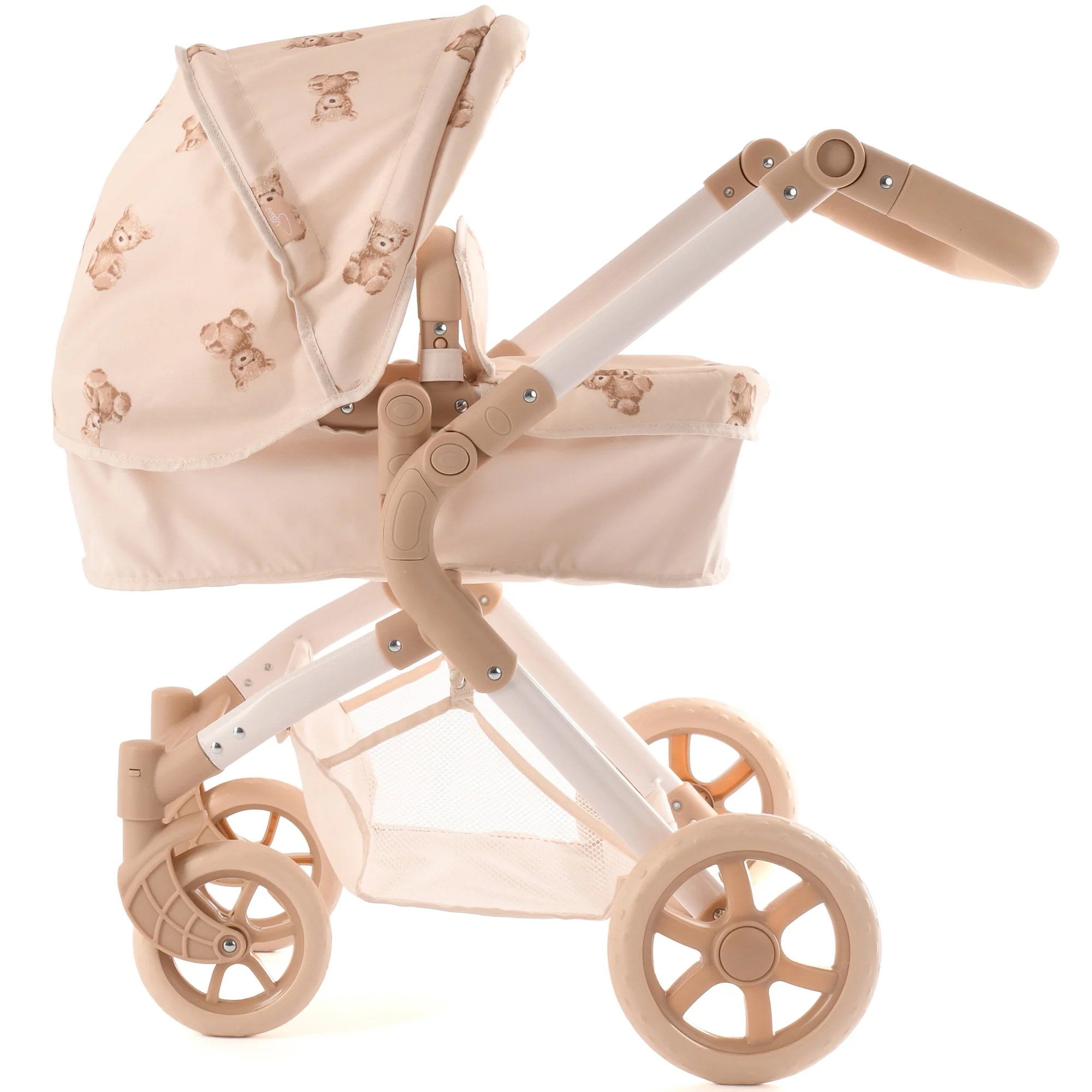 Roma Teddy 2-In-1 Convertible Doll Pram With Adjustable Handle - Image 4