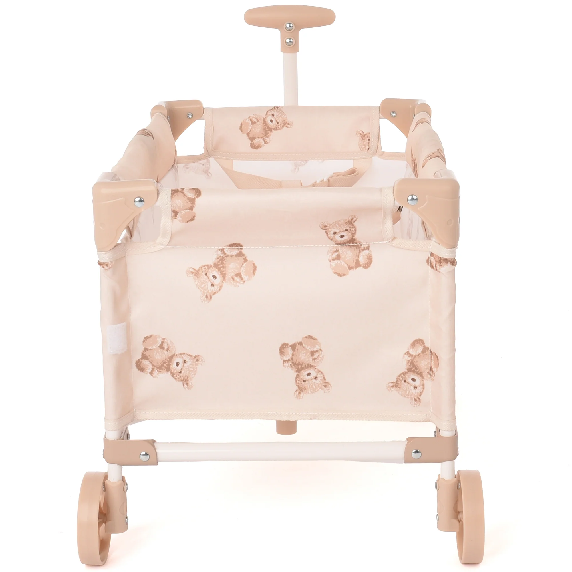 Roma Teddy Toy Wagon Foldable Storage Cart With Teddy Bear Print - Image 4