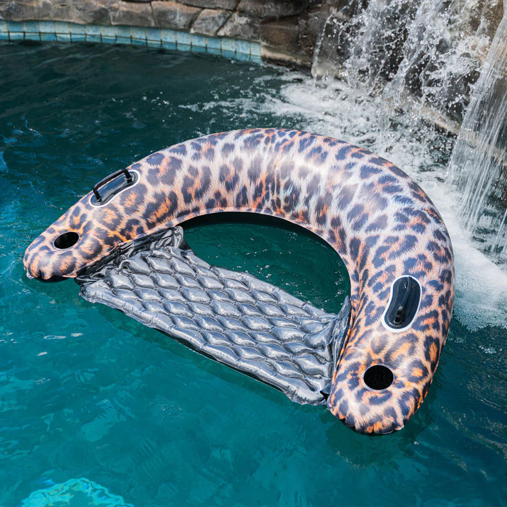 PoolCandy Safari Collection Jumbo Sun Chair - Leopard Print - Image 2
