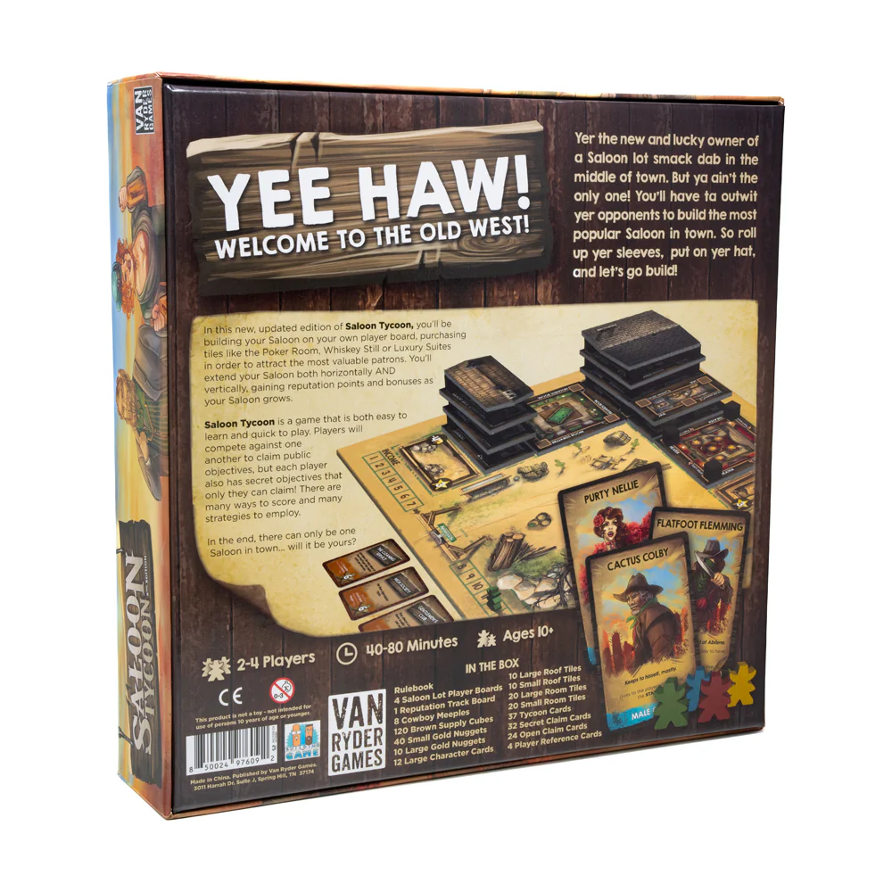 Saloon Tycoon 2nd Edition Strategy Board Game - Image 3