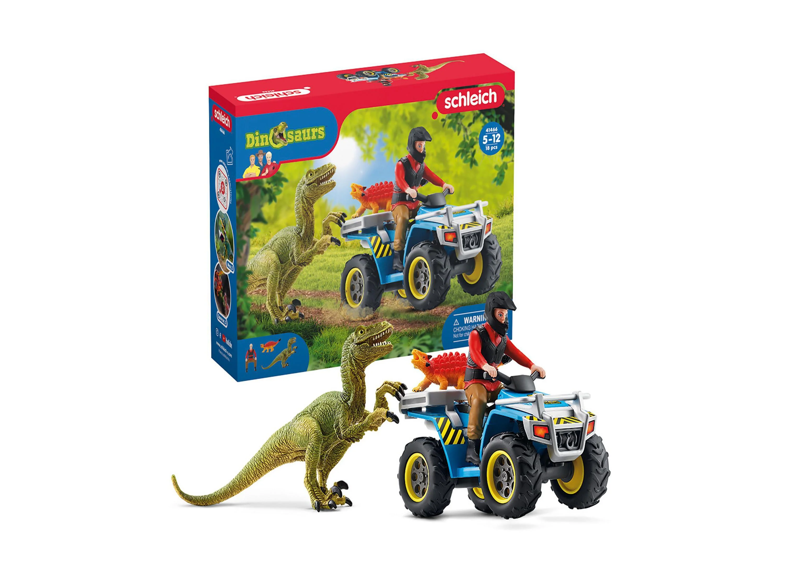 Schleich Dinosaurs Quad Escape from Velociraptor Playset - Image 6