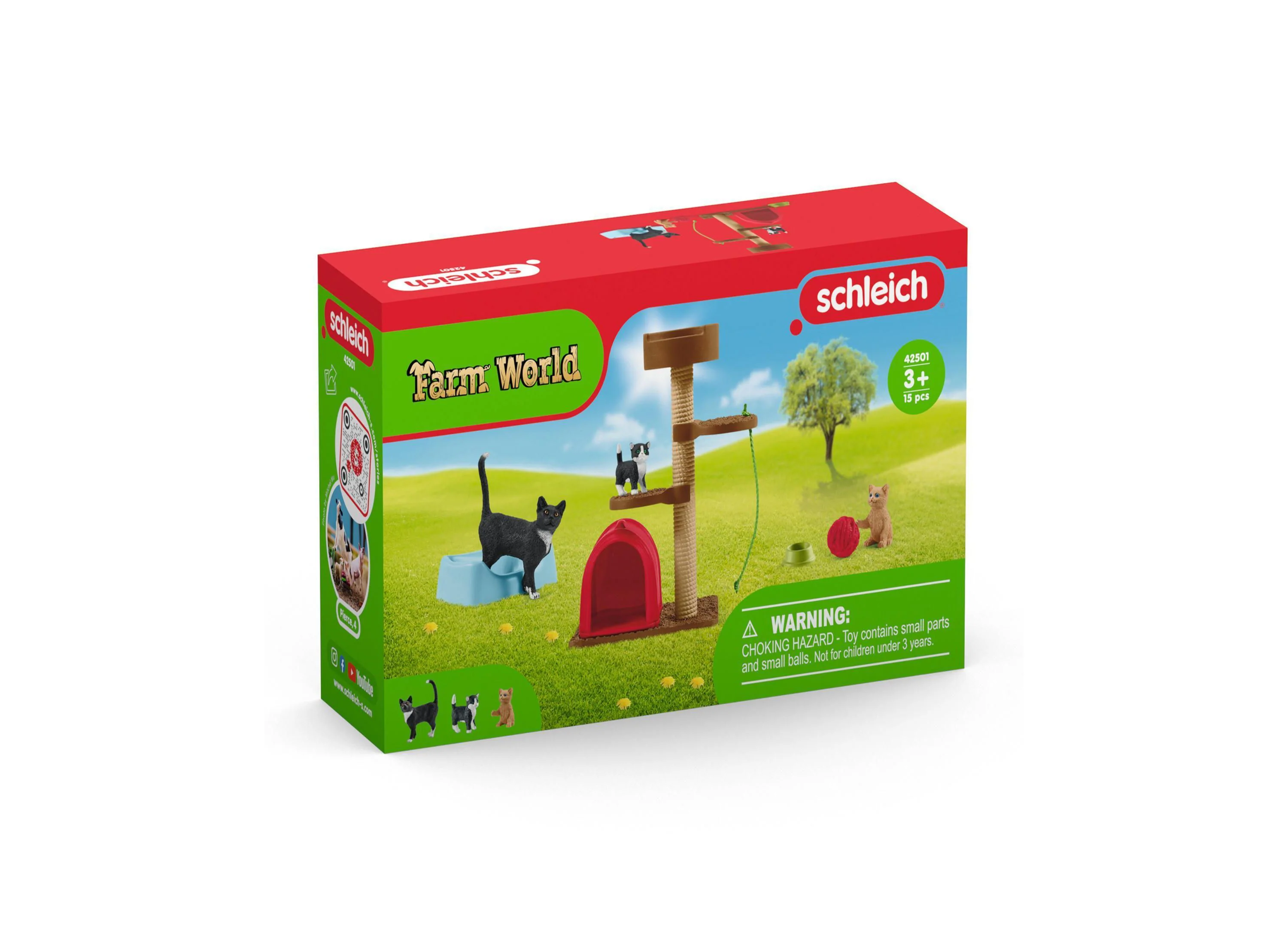 Schleich Farm World Playtime for Cute Cats Animal Figure Playset - Image 3
