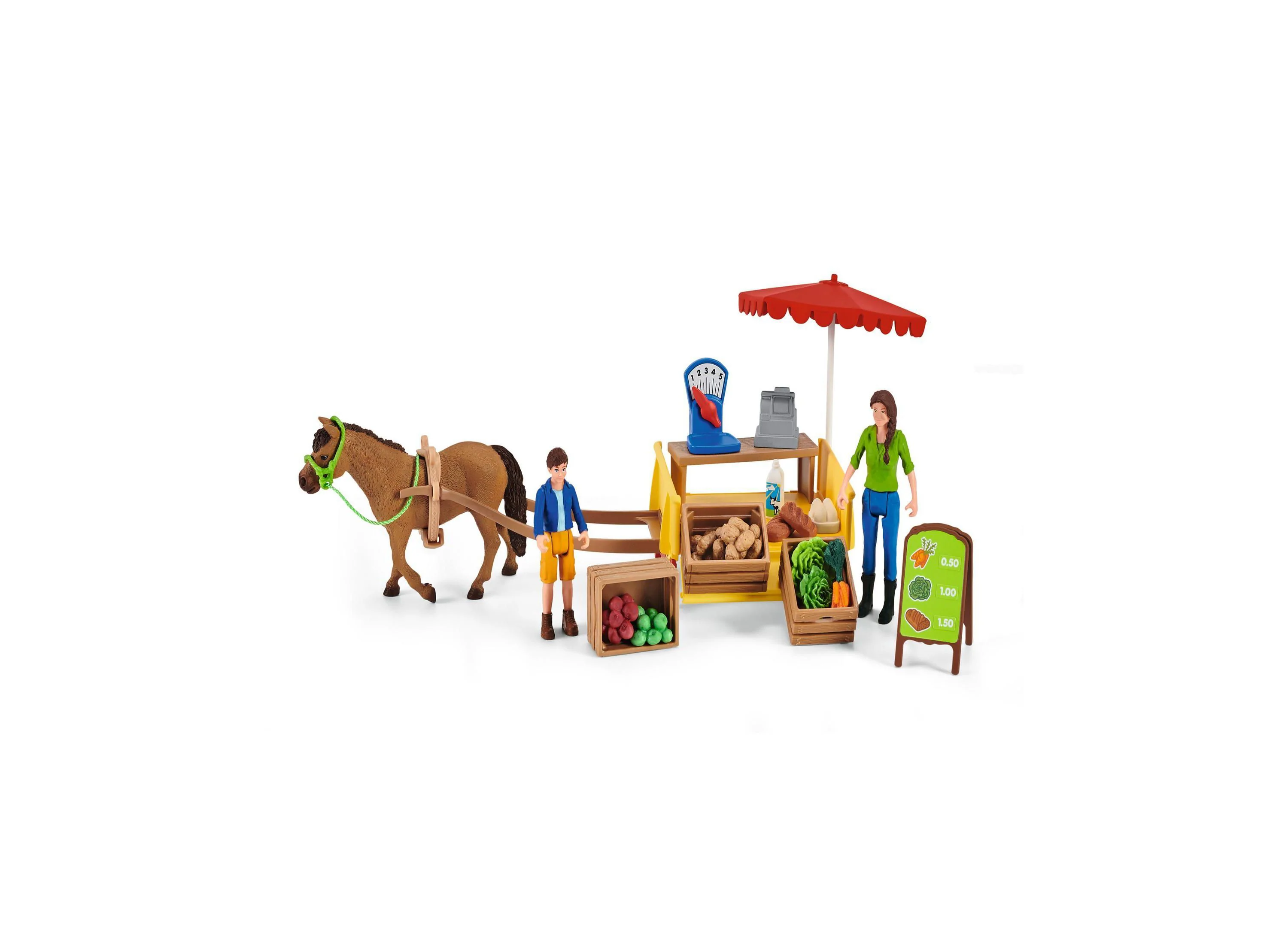 Schleich Farm World Sunny Day Mobile Farm Stand Playset - Image 4