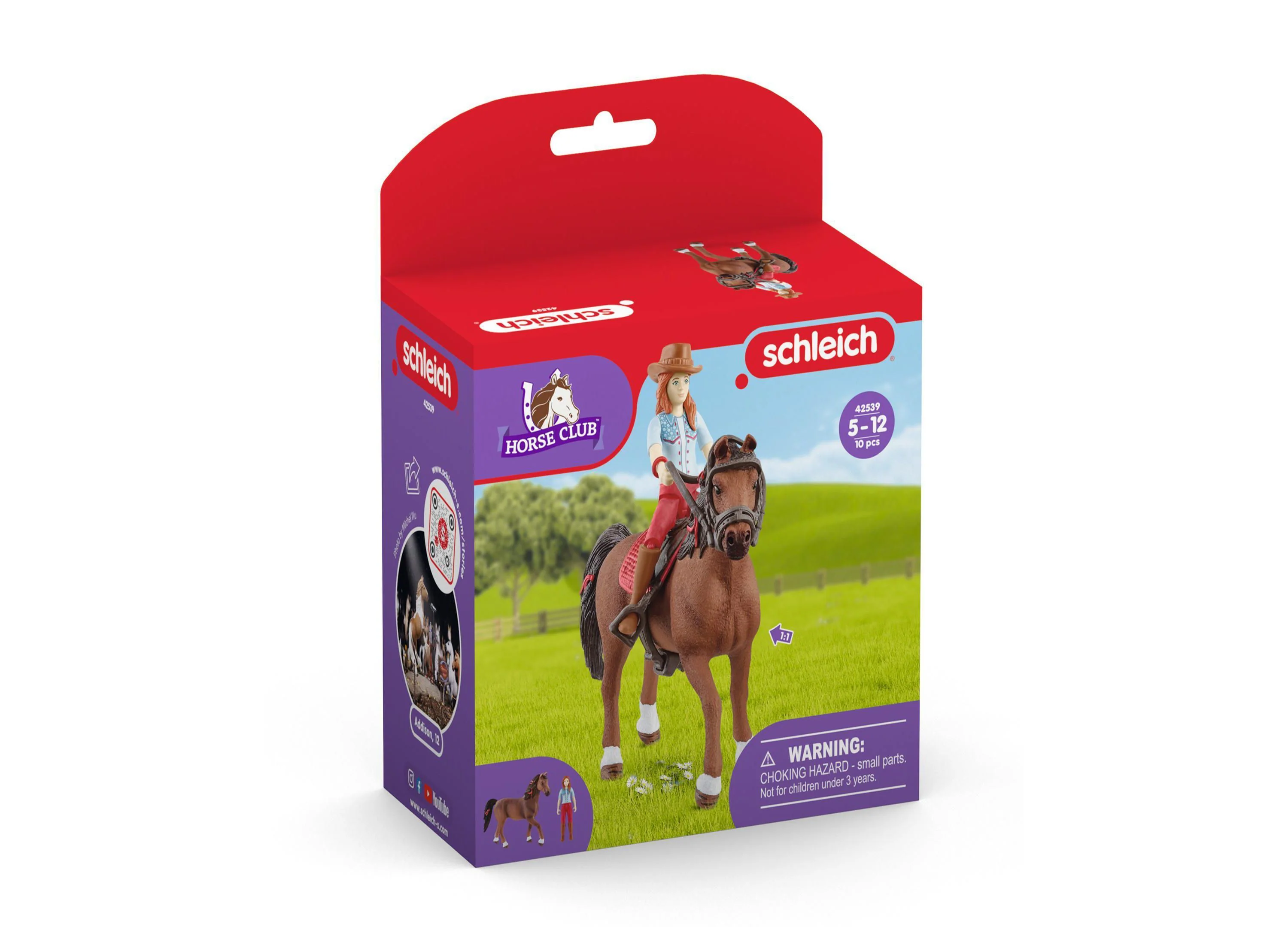 Schleich Horse Club: Hannah & Cayenne Horse & Rider Figurine Set - Image 6