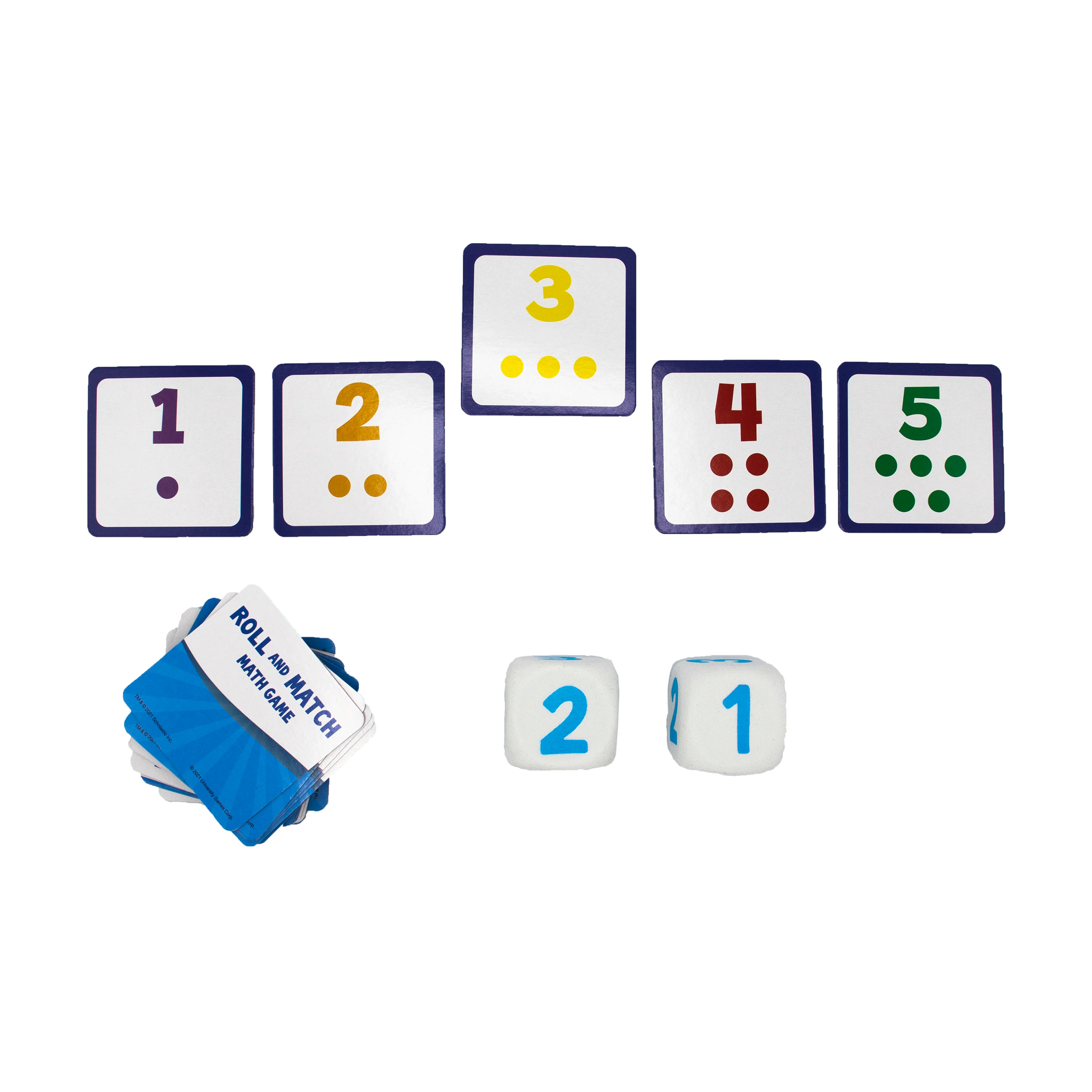 Scholastic Roll and Match Math Game - Dice and Number Fun - Image 3