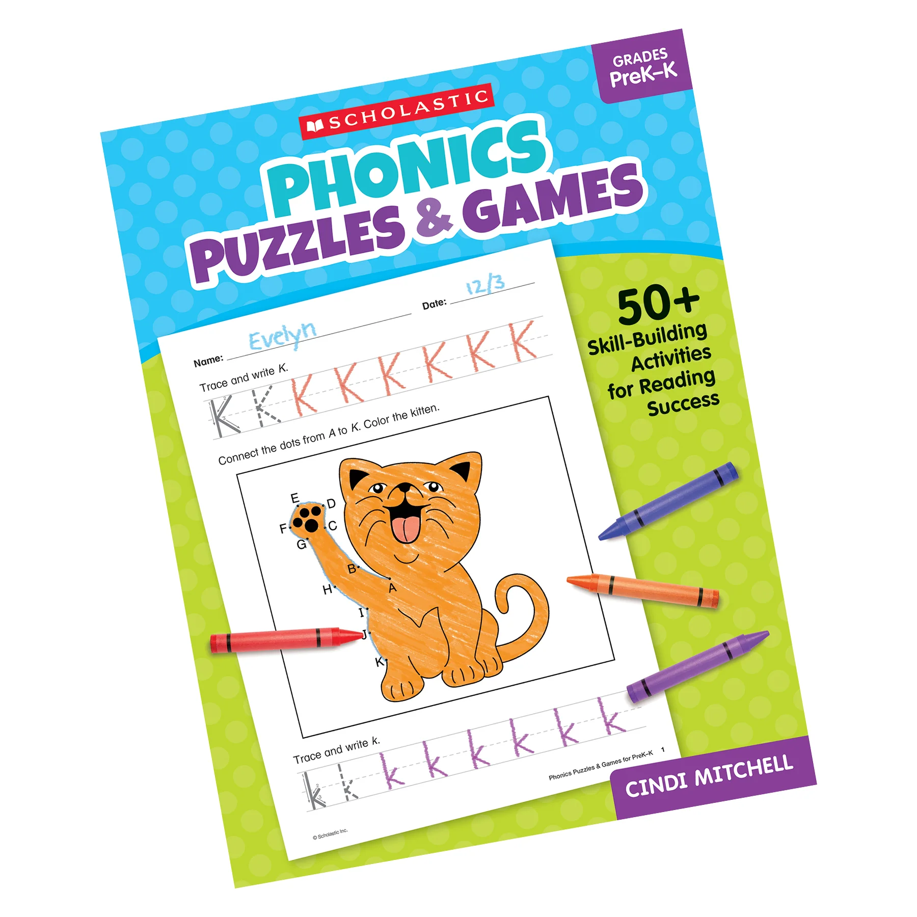 Scholastic Phonics Puzzles & Games - PreK-K Activity Book - Image 2