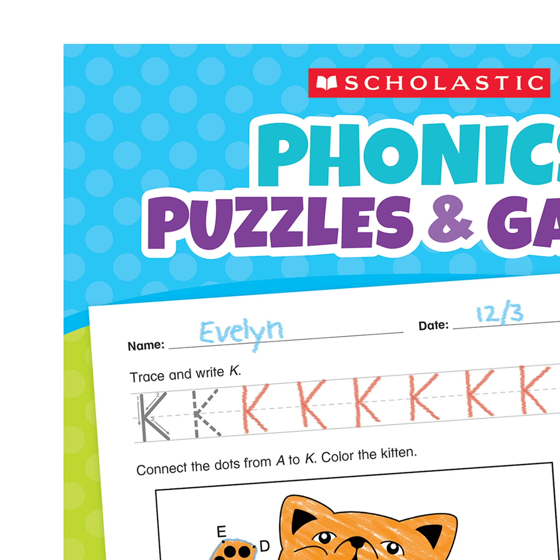 Scholastic Phonics Puzzles & Games - PreK-K Activity Book - Image 3