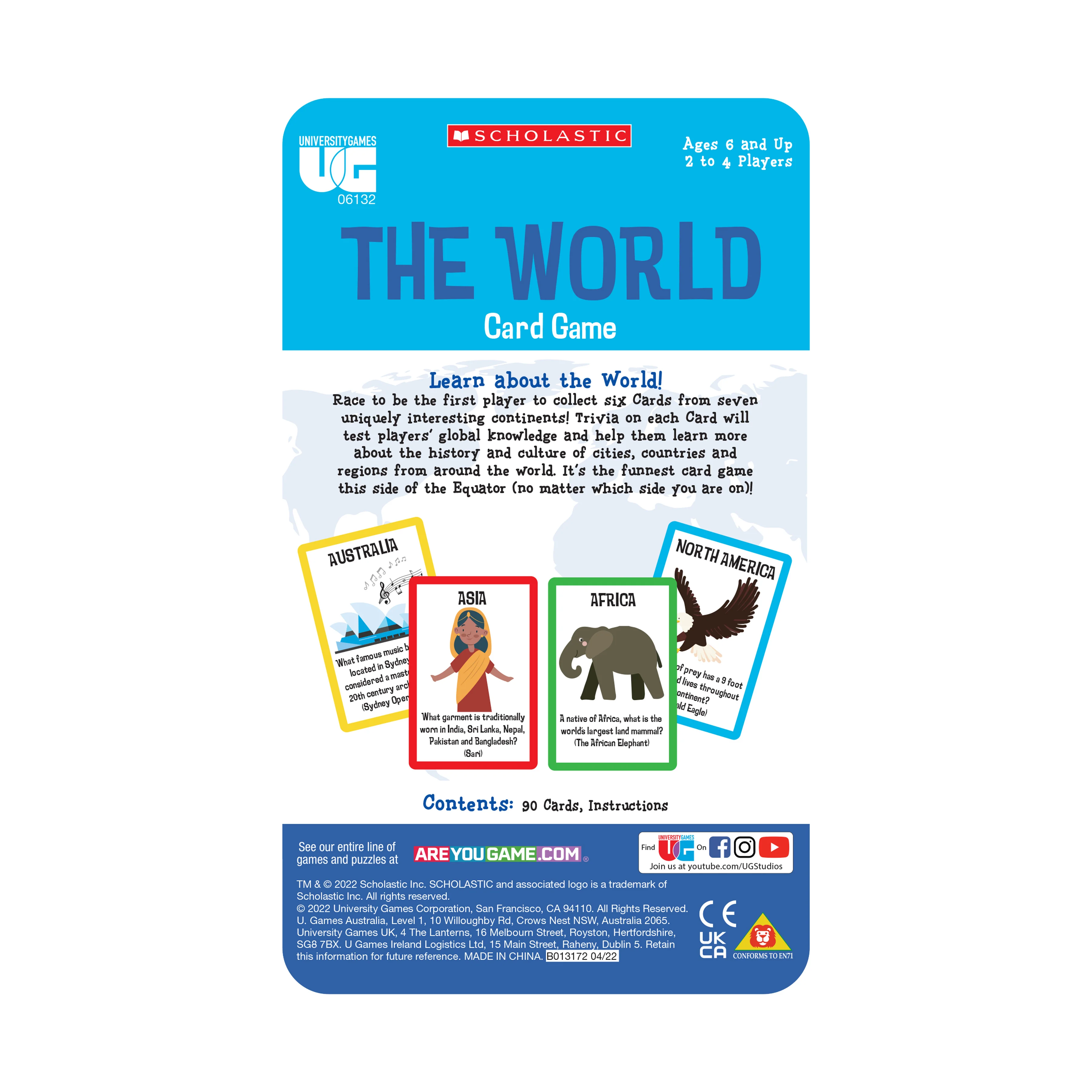 Scholastic The World Explorers Illustrated Fact Card Game - Image 3
