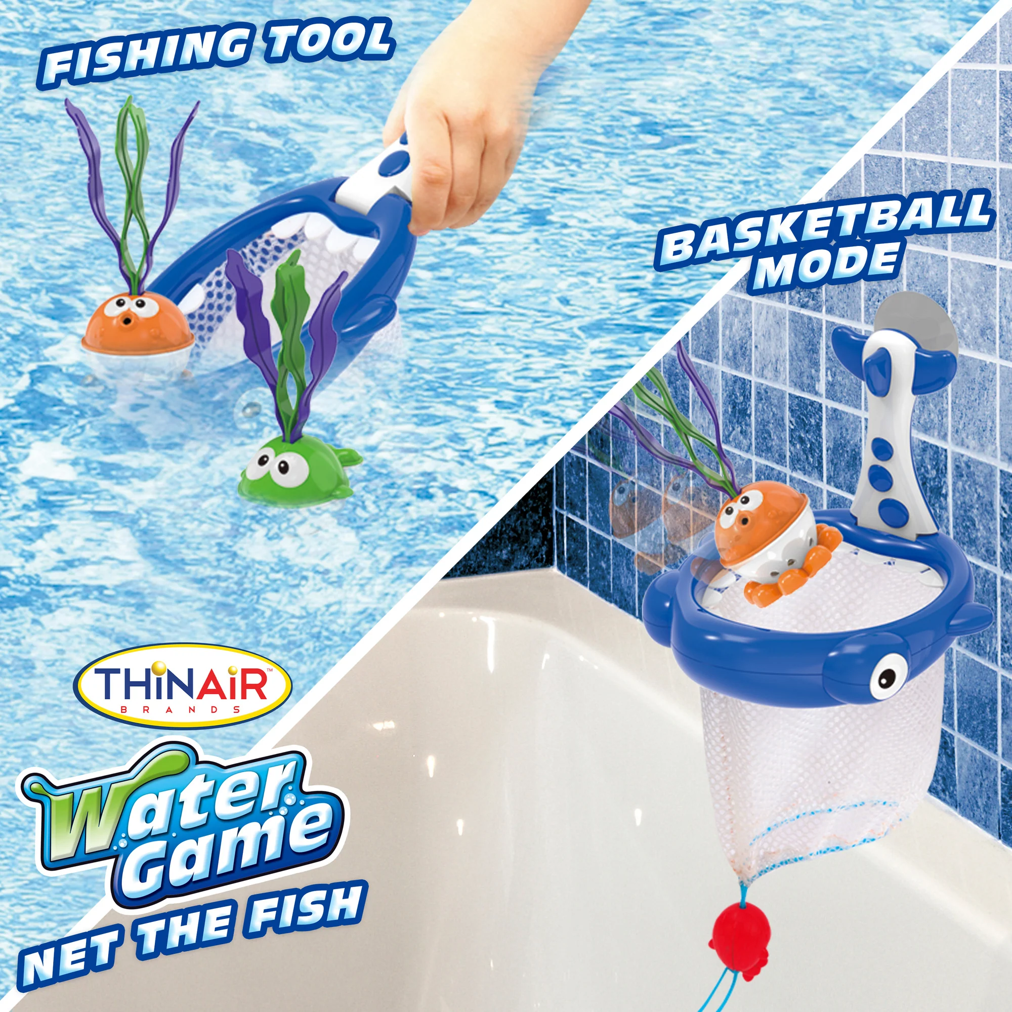 Scooba Duck Shark Net & Fish Water Game - Colorful Bath & Pool Fun for Ages 3+ - Image 5