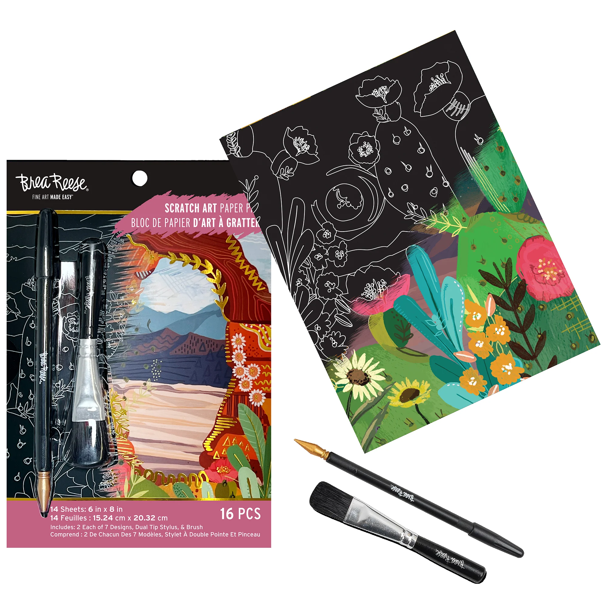 Brea Reese Scratch Art Paper Pad - Arches & Canyons Desert Landscapes - Image 4