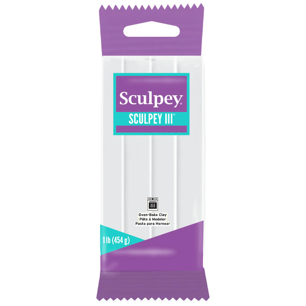 Sculpey III Polymer Clay Creative Pack - Matte White Finish, 1 lb