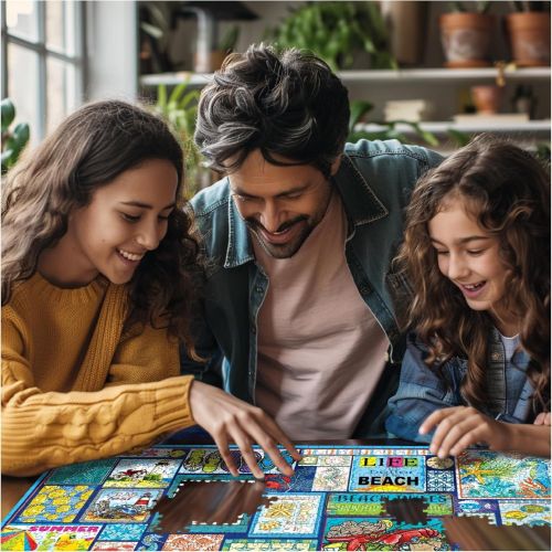 Seas The Day Beach Themed Jigsaw Puzzle - 1000 pc - Image 4