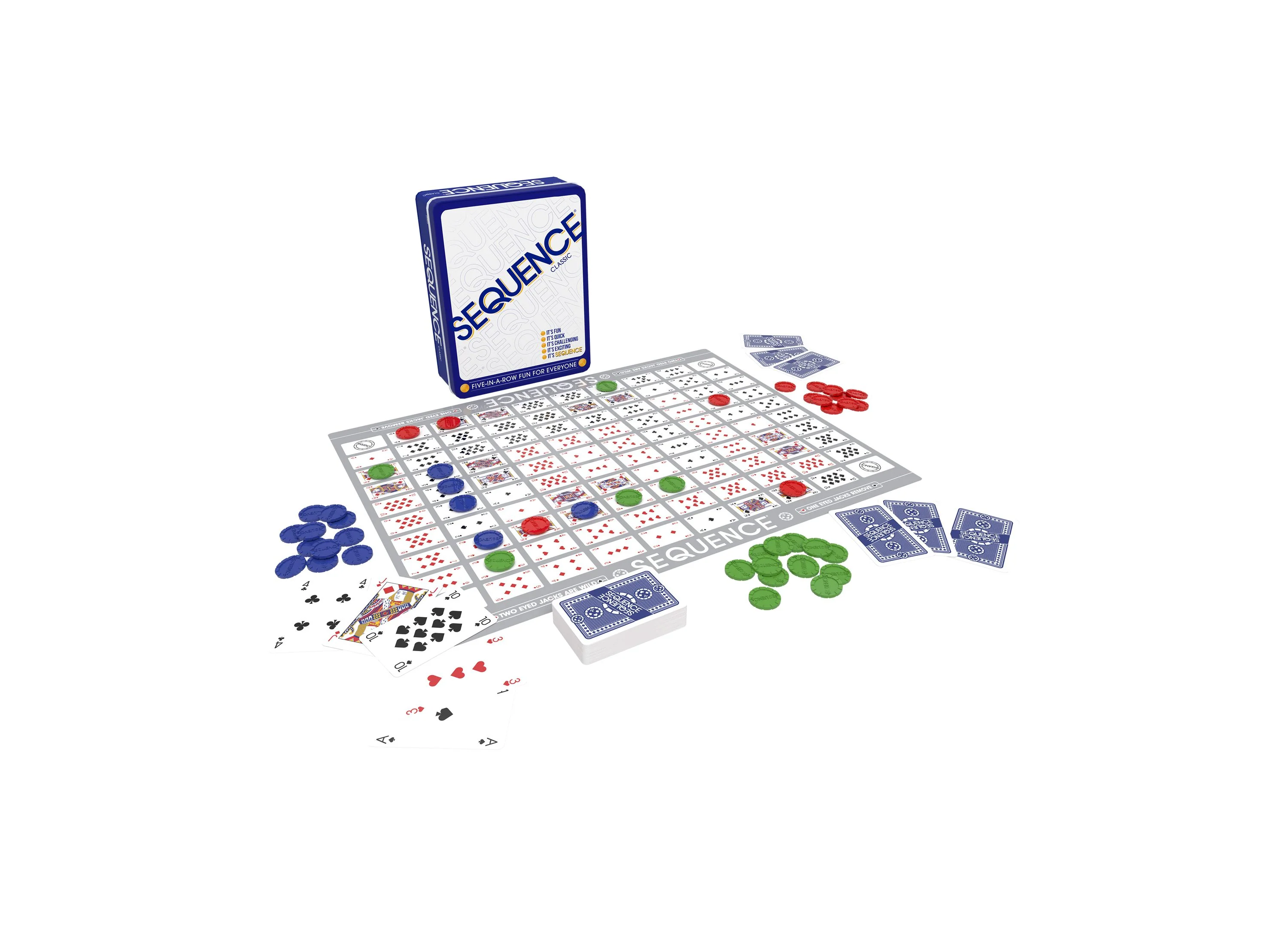 Sequence Strategy Board Game in a Collector's Tin - Image 3