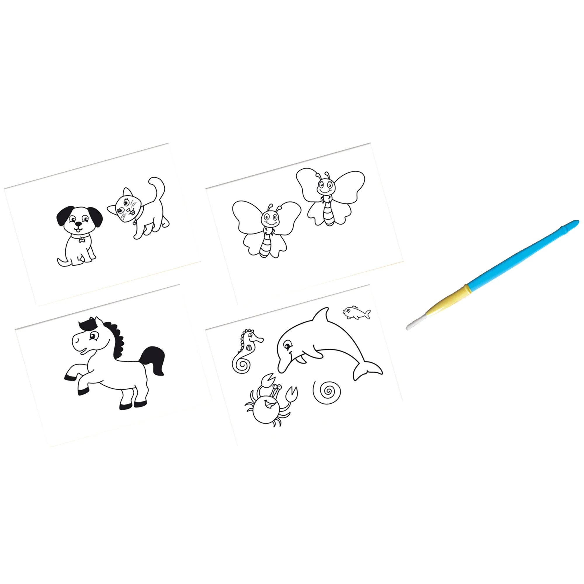 SES Creative My First Coloring With Water Art Set - 4 Reusable Animal Boards - Image 4