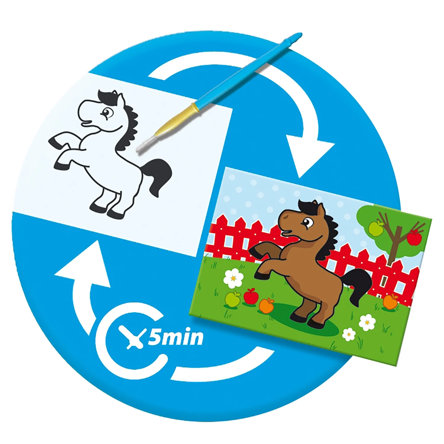 SES Creative My First Coloring With Water Art Set - 4 Reusable Animal Boards - Image 5