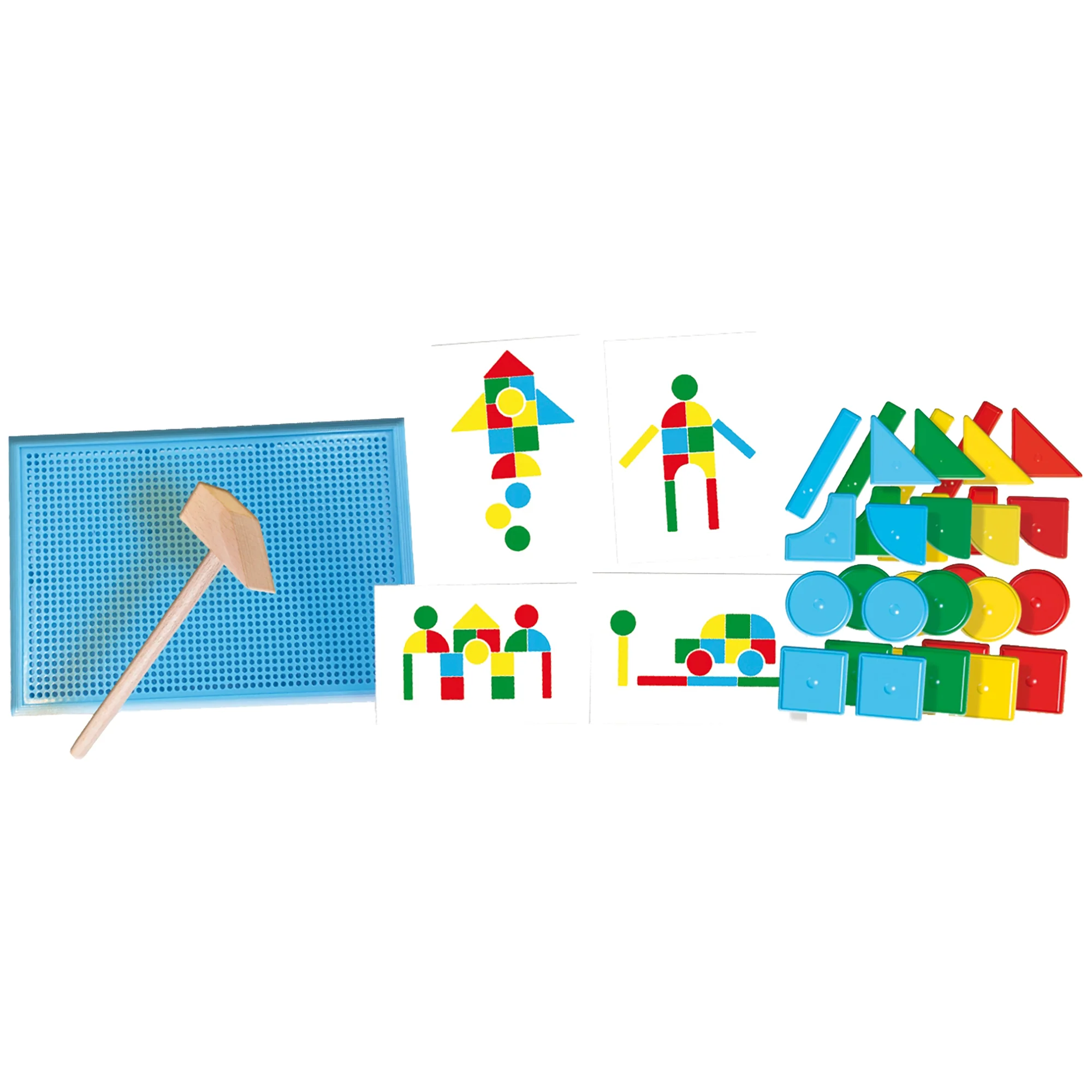 SES Creative My First Hammer Tap Tap - Colorful Shape and Scene Crafting Toy for Toddlers - Image 2