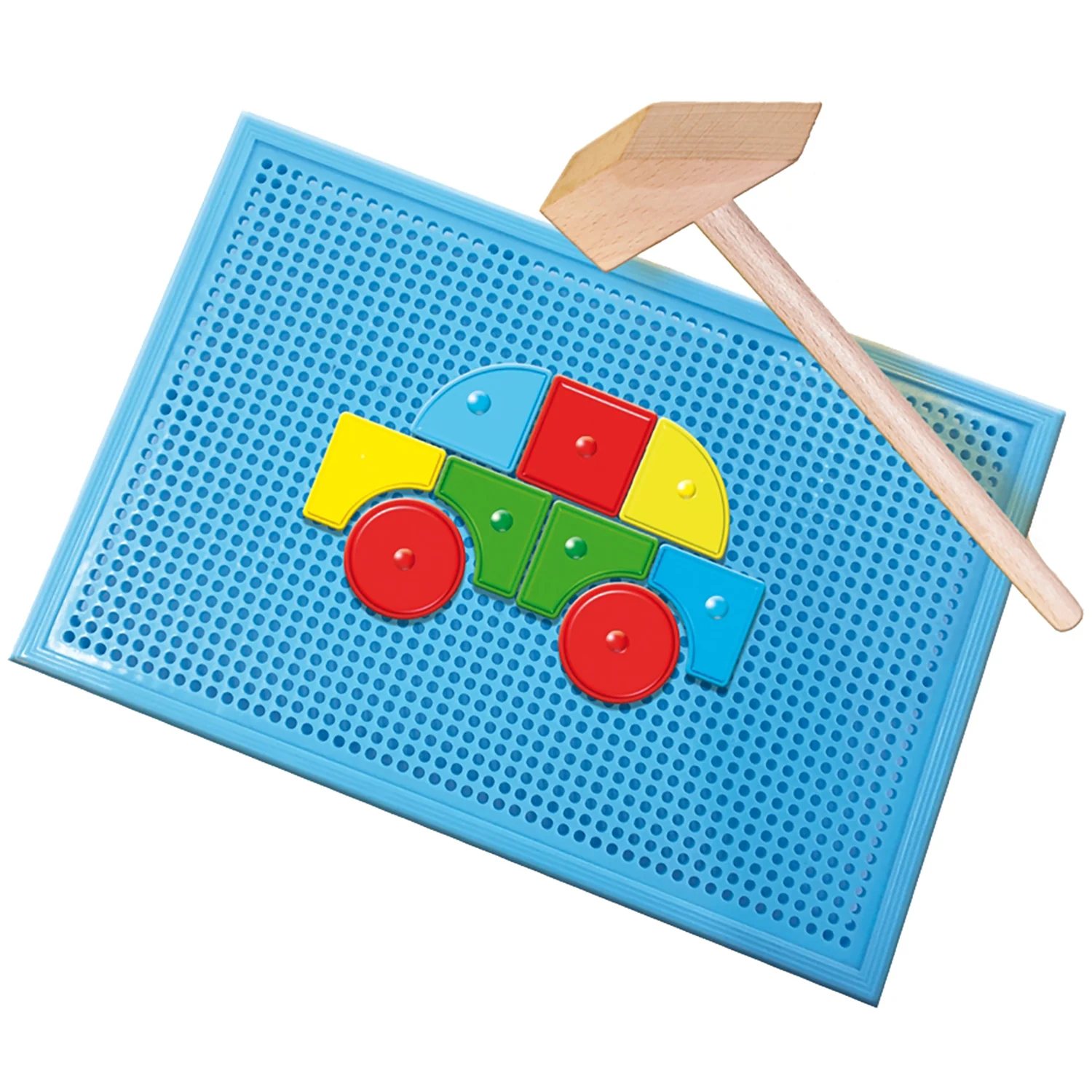 SES Creative My First Hammer Tap Tap - Colorful Shape and Scene Crafting Toy for Toddlers - Image 3