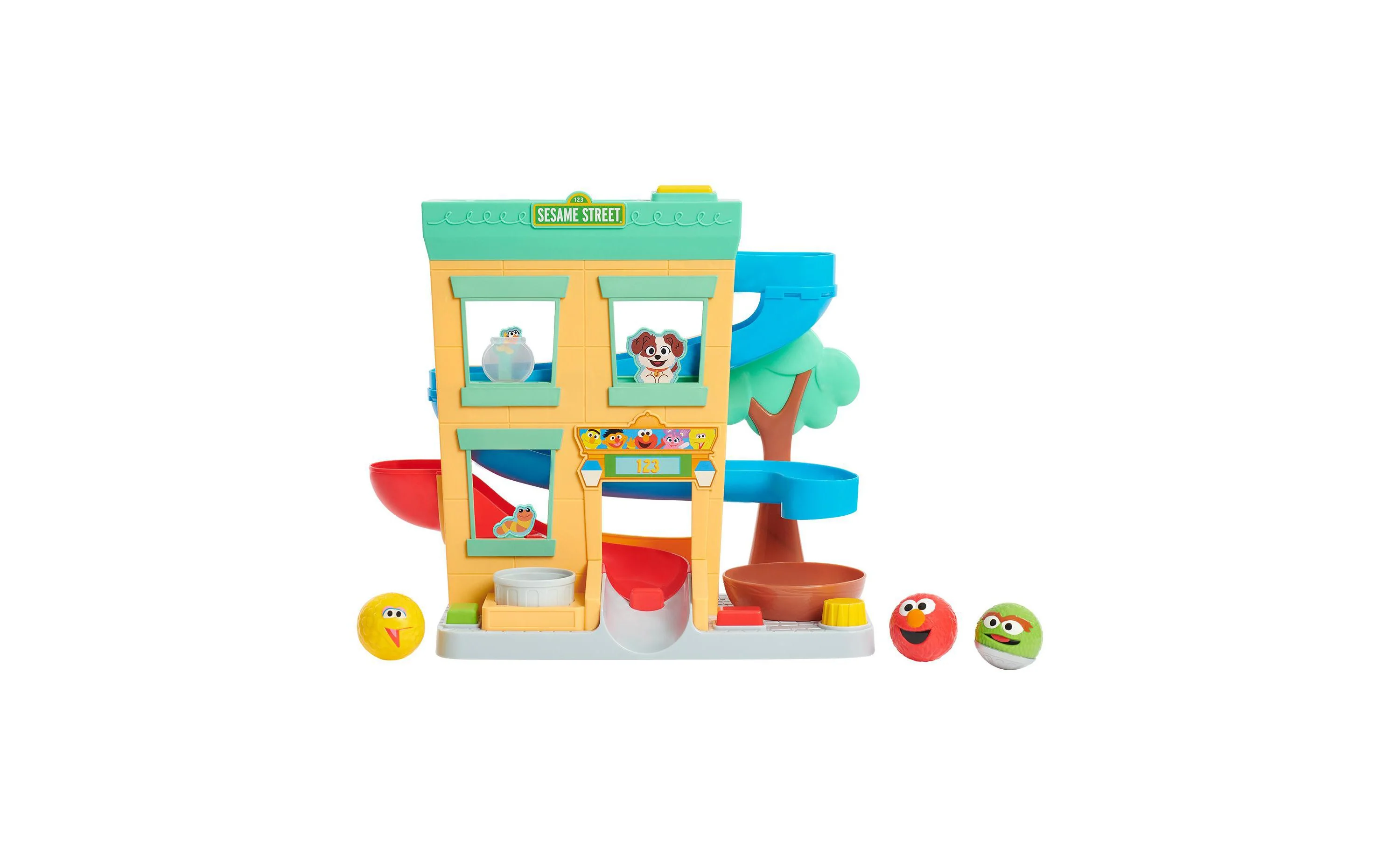 Sesame Street 4-Piece Ball Drop Playset with Figures - Image 2