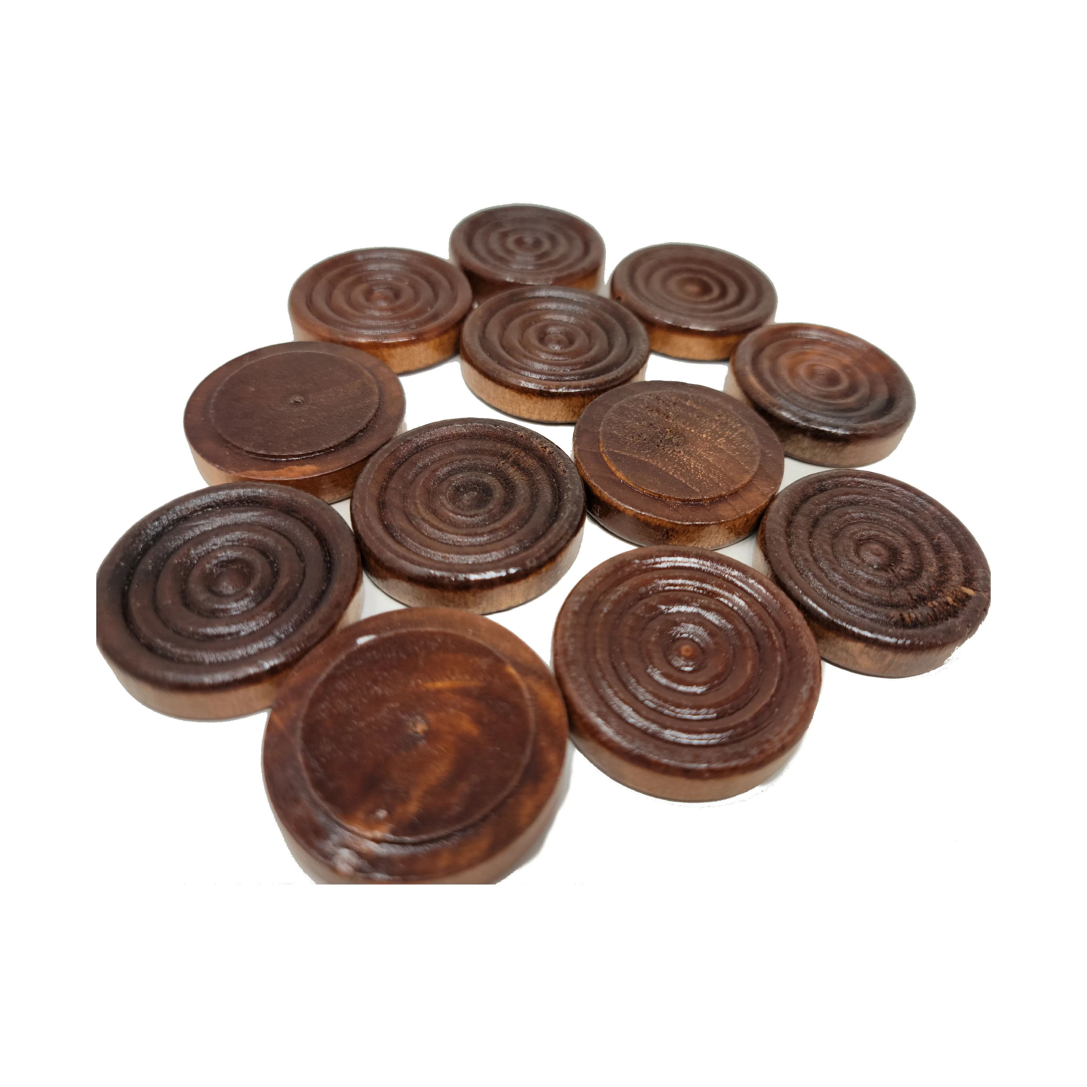 Royal Rumble 24-Set Stackable Wood Grooved Checkers, 1.5 Inch - Image 5