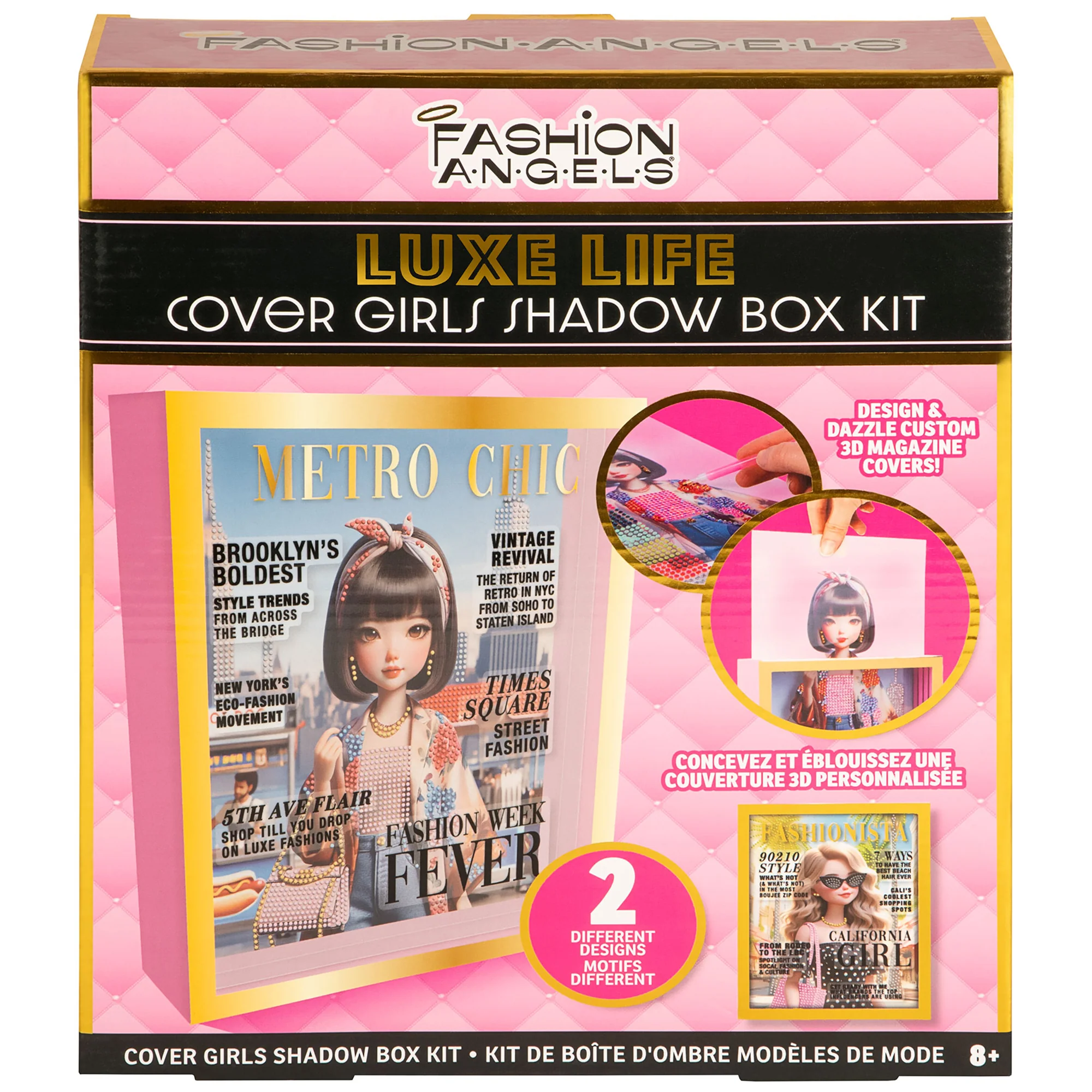 Fashion Angels Luxe Life Cover Girls 3D Shadowbox Magazine Cover Craft Kit - Image 5