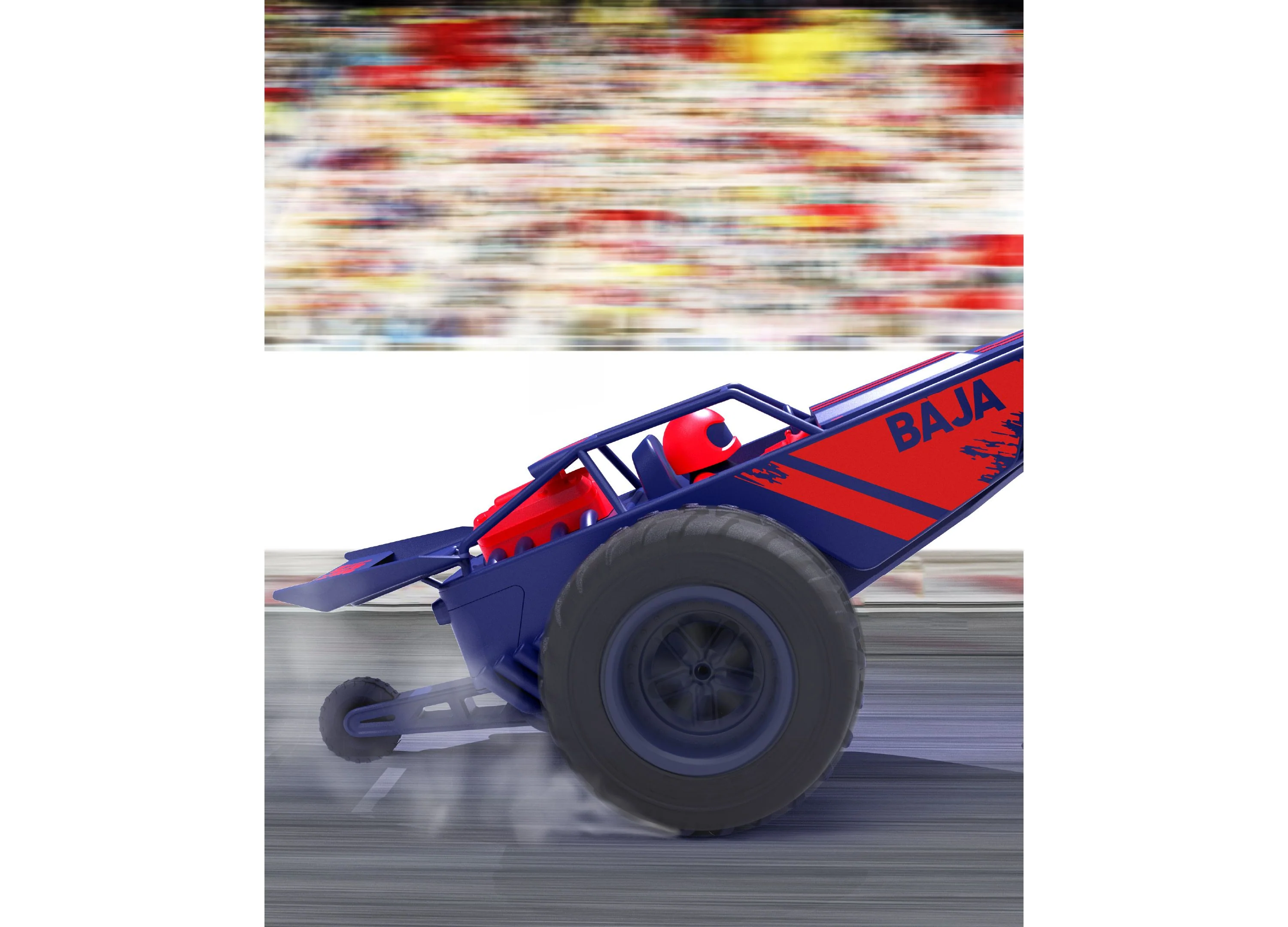 Sharper Image Remote Control Baja Street Racer Car - 2.4 GHz - Image 2