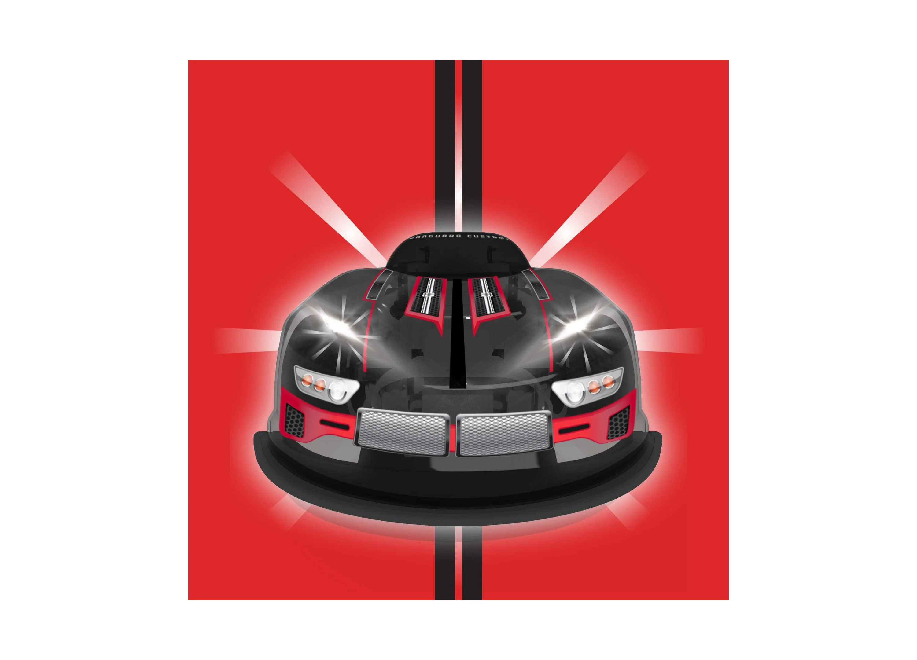 Sharper Image RC LED Lightning Thrasher - 2.4 GHz Wireless Control Race Car Toy - Image 7