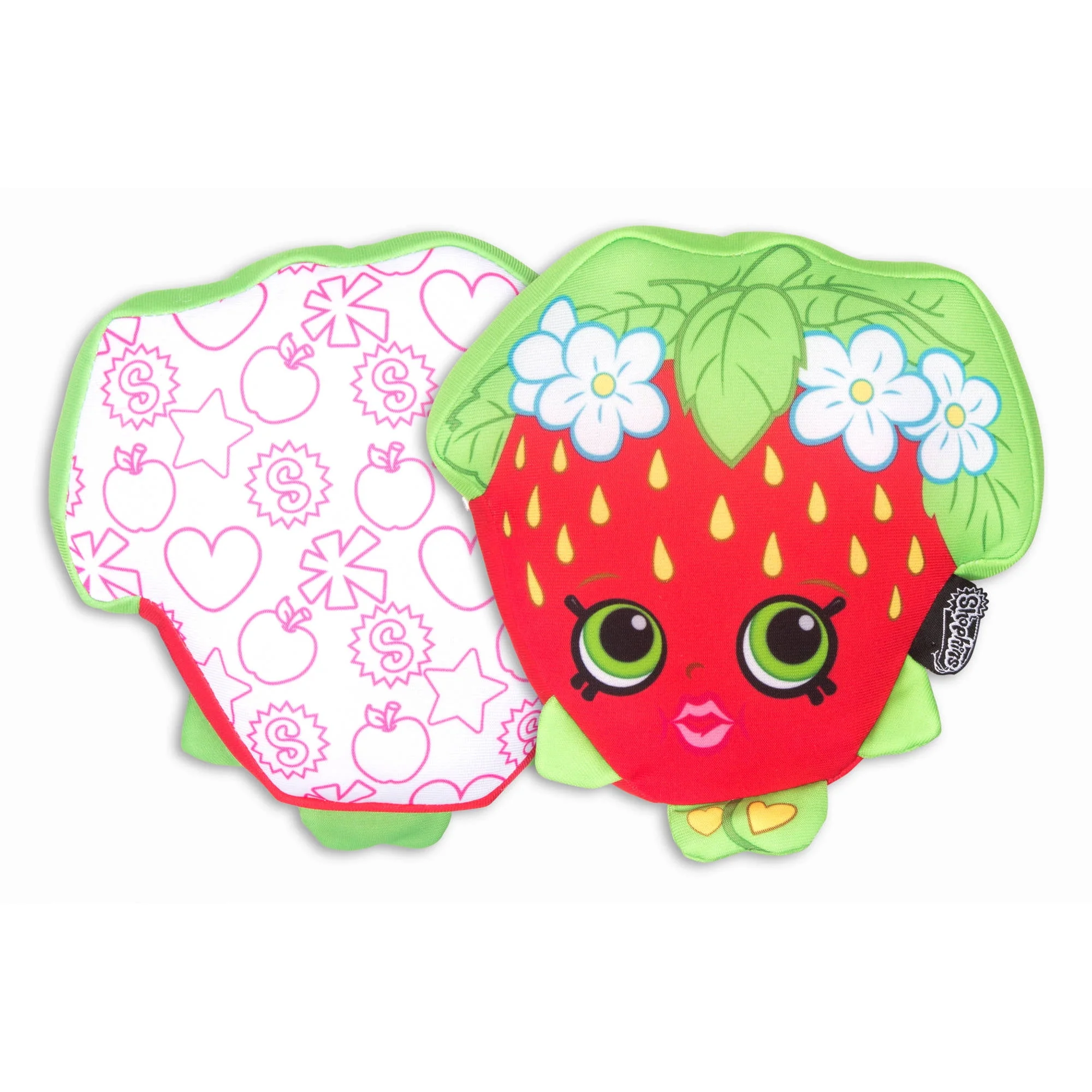 Shopkins Season One Strawberry Kiss Plush Charm - Huggable Collector's Item (Colors/Styles May Vary)