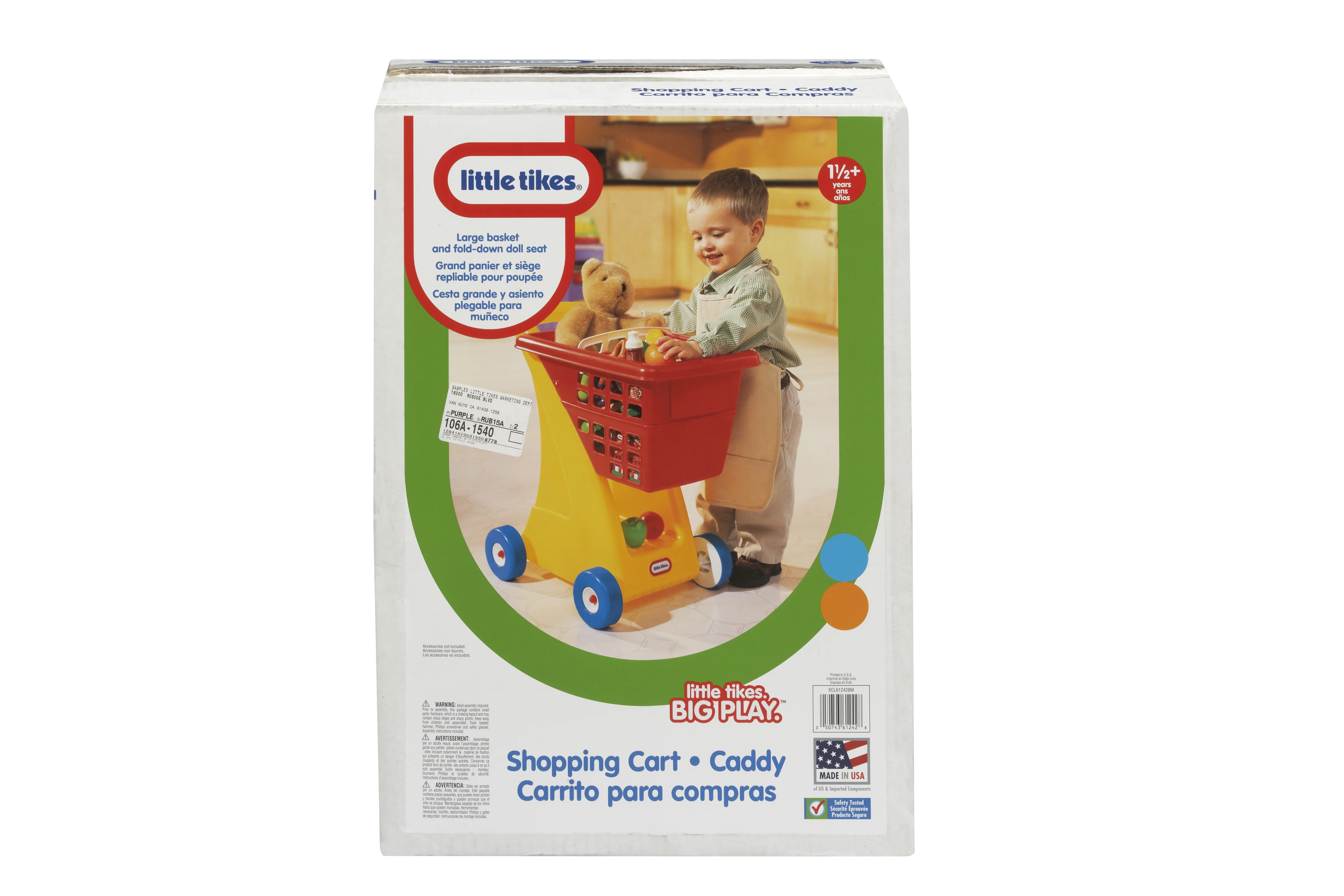 Little Tikes Durable Shopping Cart - Vibrant Primary Colors