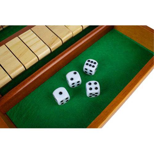 Shut the Box 4-Way Play Wooden Dice Game - Image 8