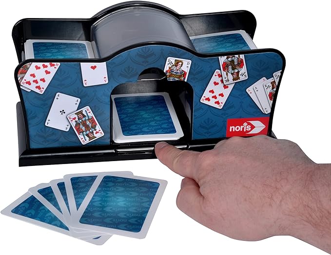 SIMBA Toys Electric Multicolor Card Shuffler for Dual Decks