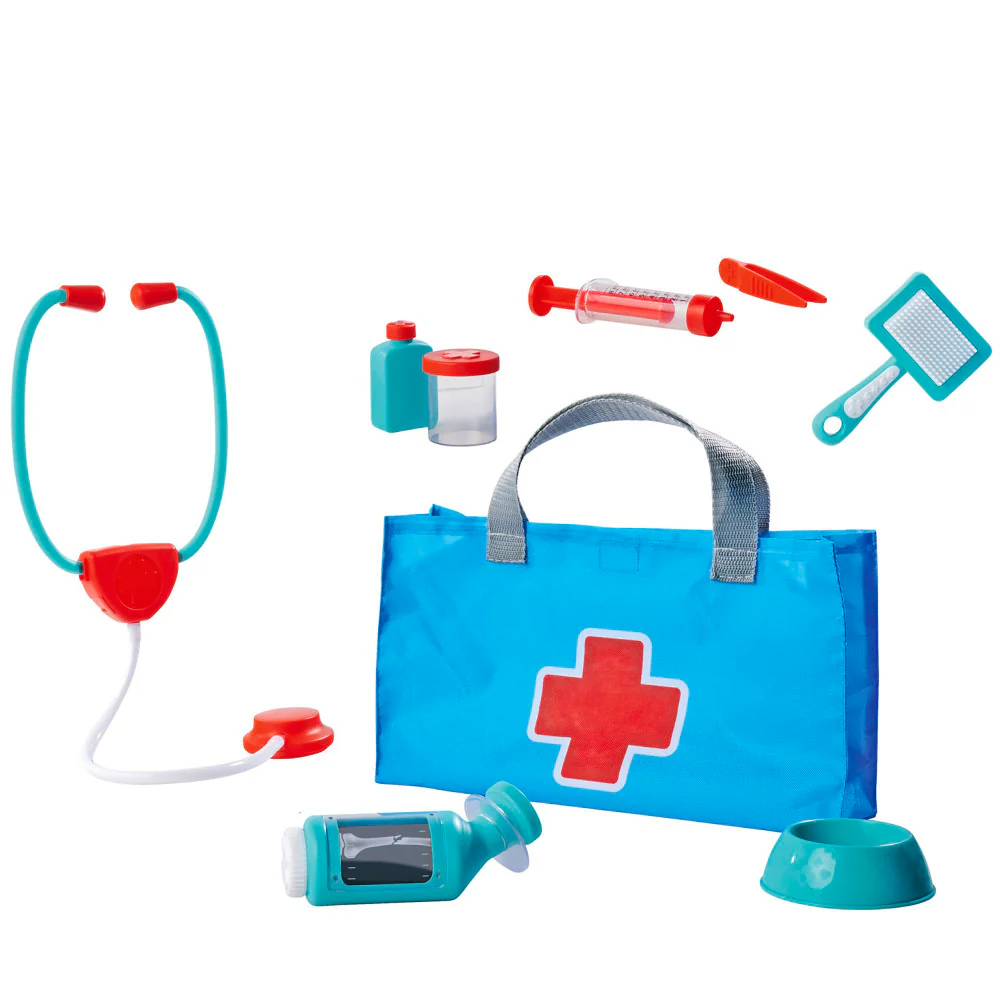 Simba 7-Piece Veterinary & Pet Care Playset - Blue & Red - Image 2