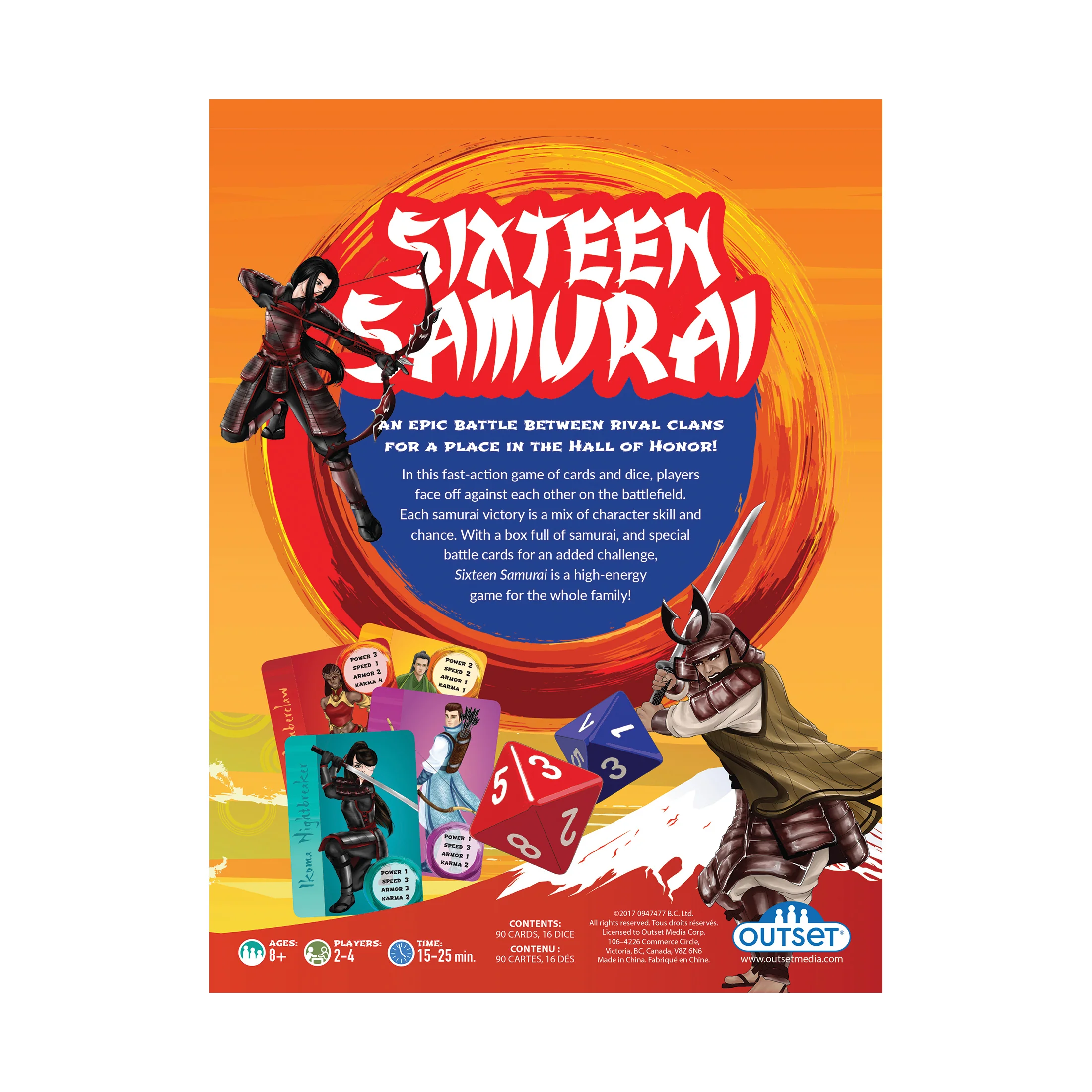 Sixteen Samurai: Epic Battles Card & Dice Game - Image 3