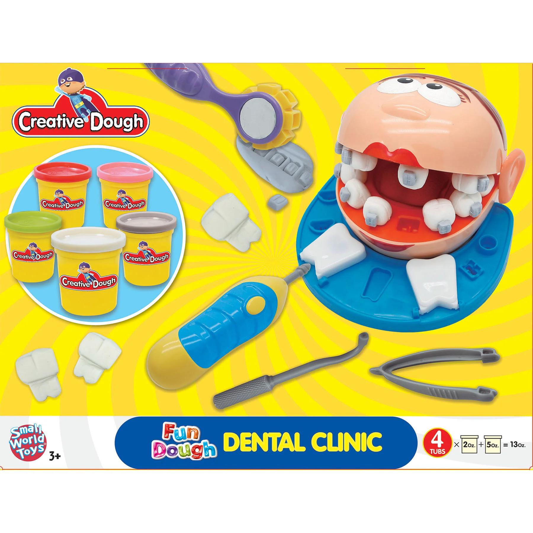 Small World Toys Creative Dough Dental Clinic Activity Set - Image 3