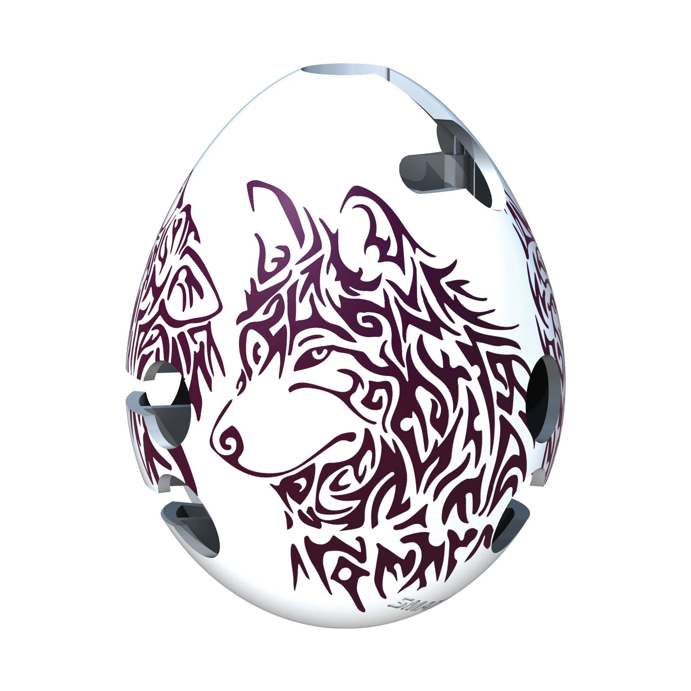 Smart Egg Wolf Edition 1-Layer Labyrinth Puzzle - Level 2 - Image 2