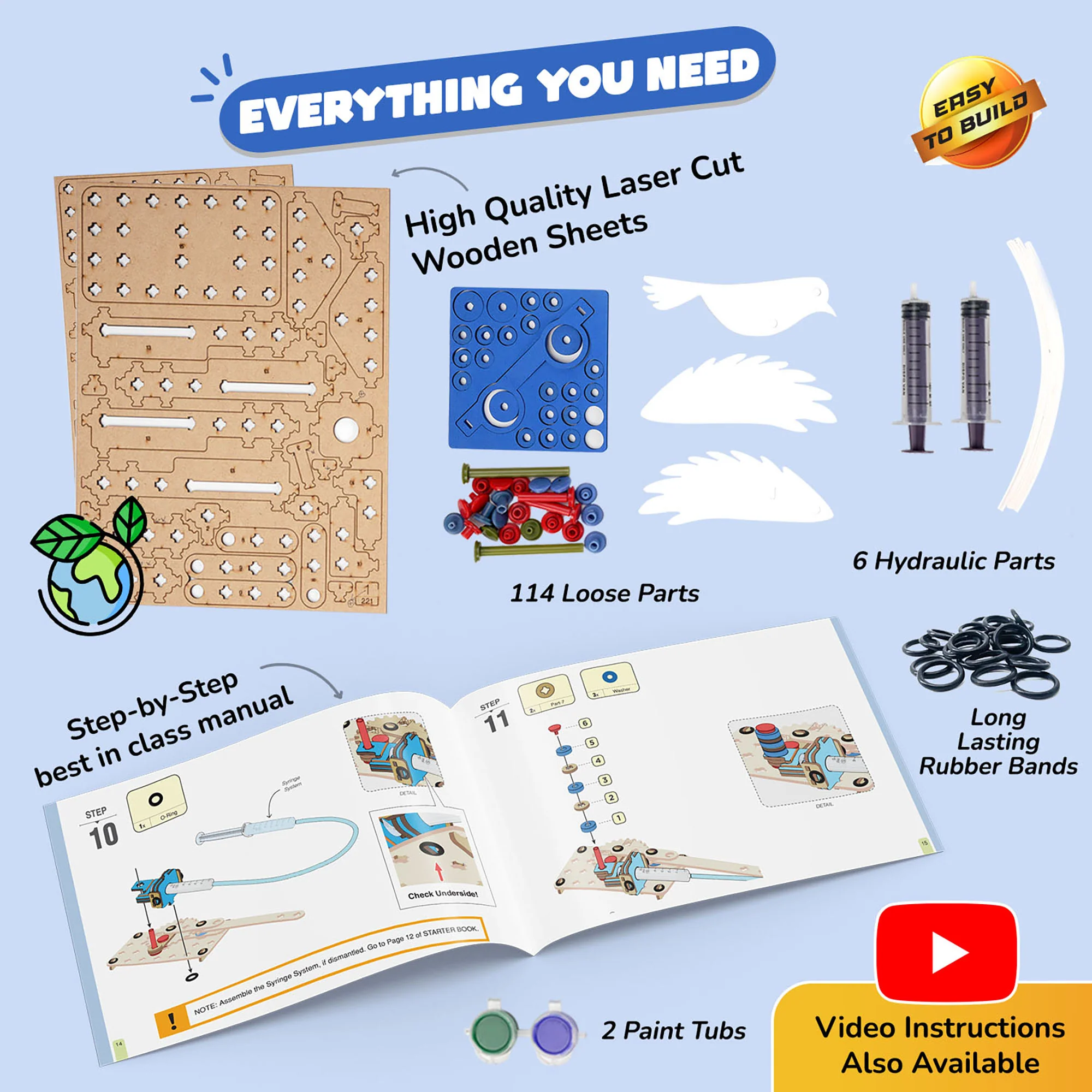 Smartivity 7-In-1 Multi-Builds Hydraulics Science Kit - Image 2
