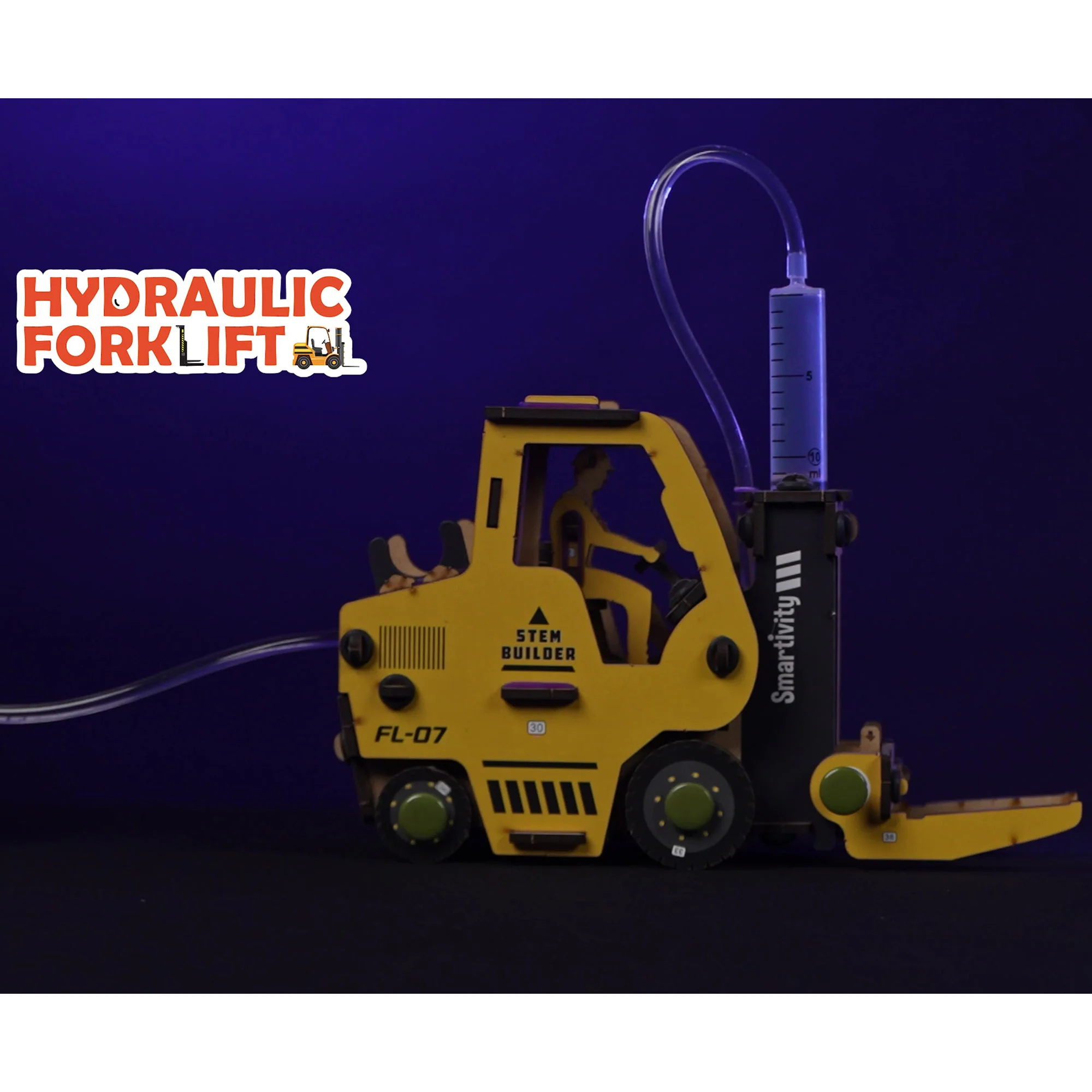 Smartivity Hydraulic Forklift - STEM DIY Science Kit for Kids - Image 5