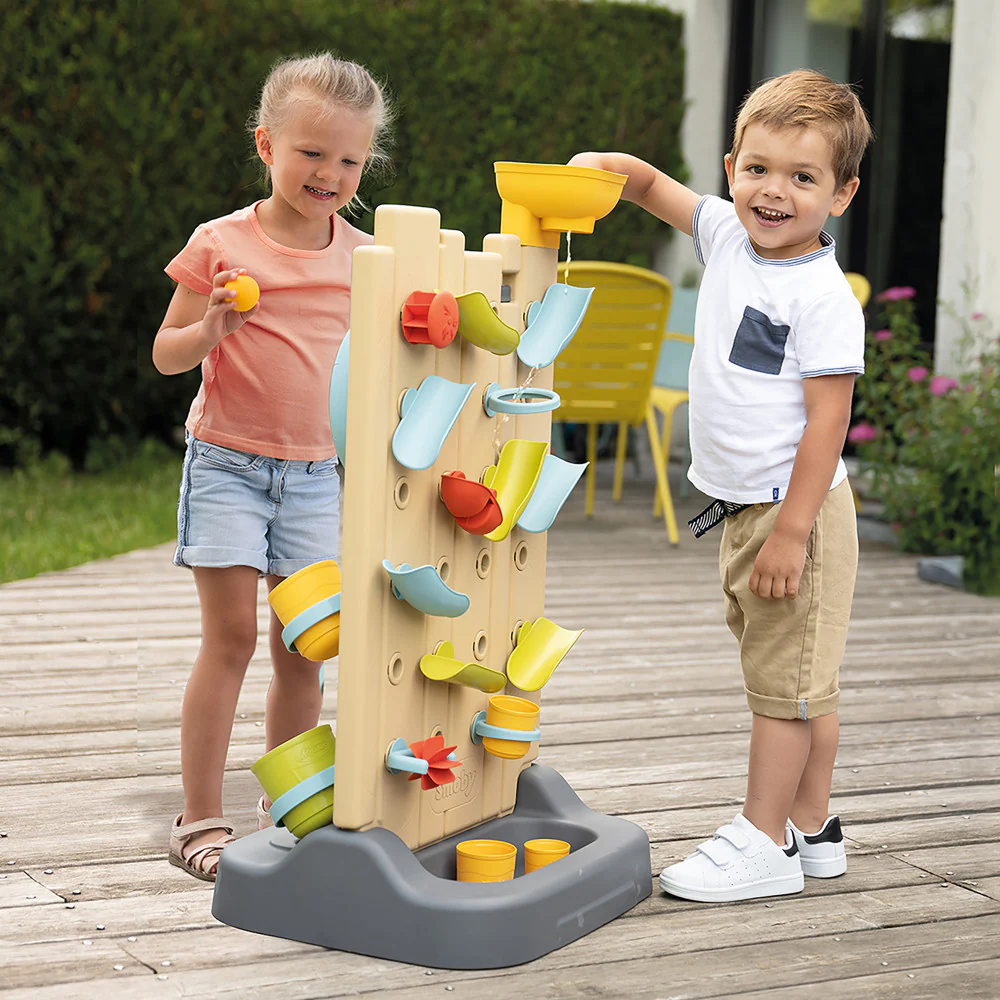 Smoby Ultimate 32" Activity Wall - Water & Ball Play Center for Toddlers - Image 4