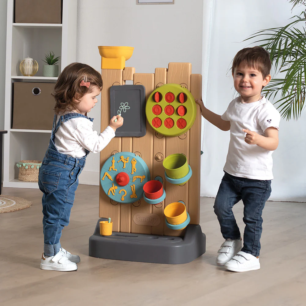 Smoby Ultimate 32" Activity Wall - Water & Ball Play Center for Toddlers - Image 5